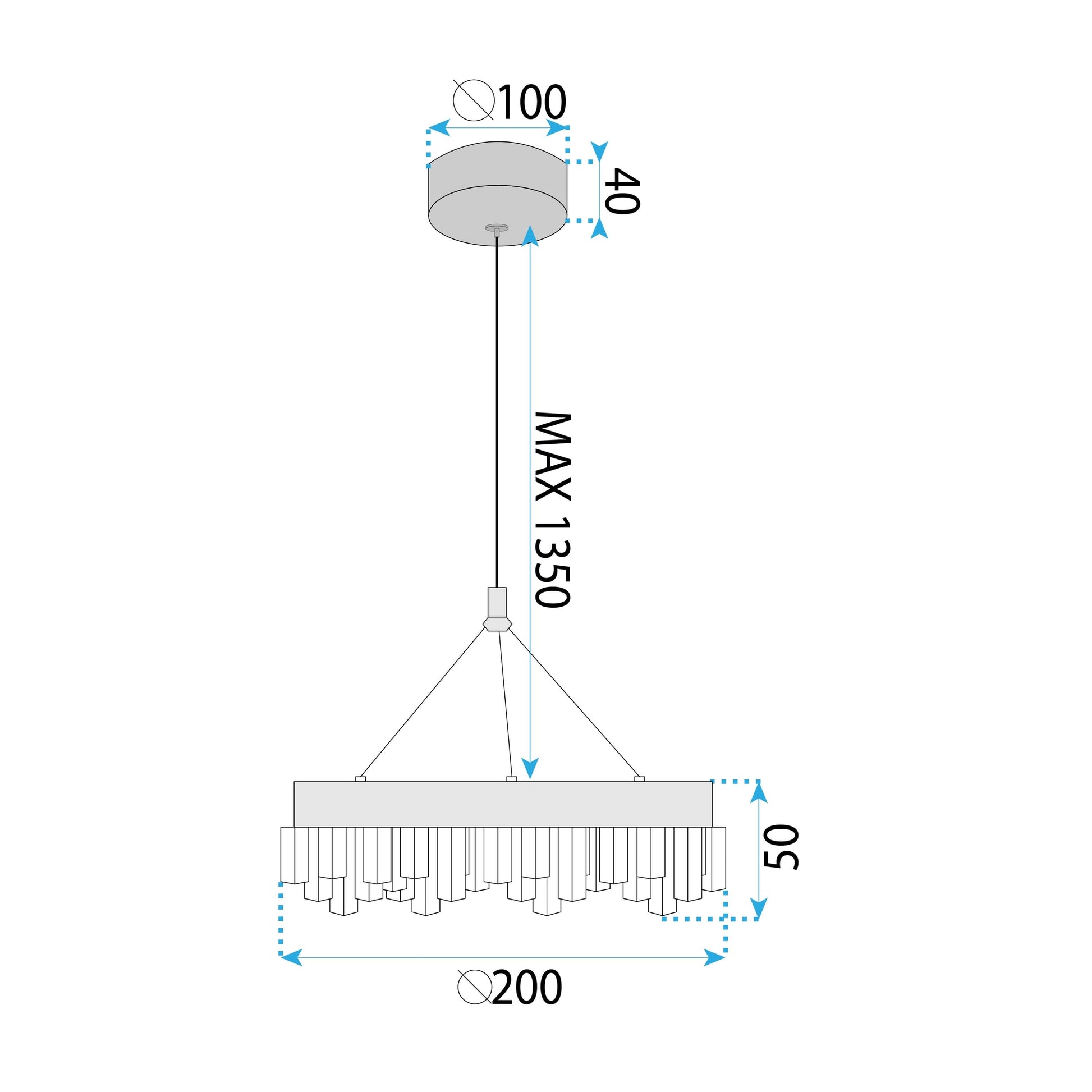 Lampă Suspendată Led Lhj097-cp Gold  7