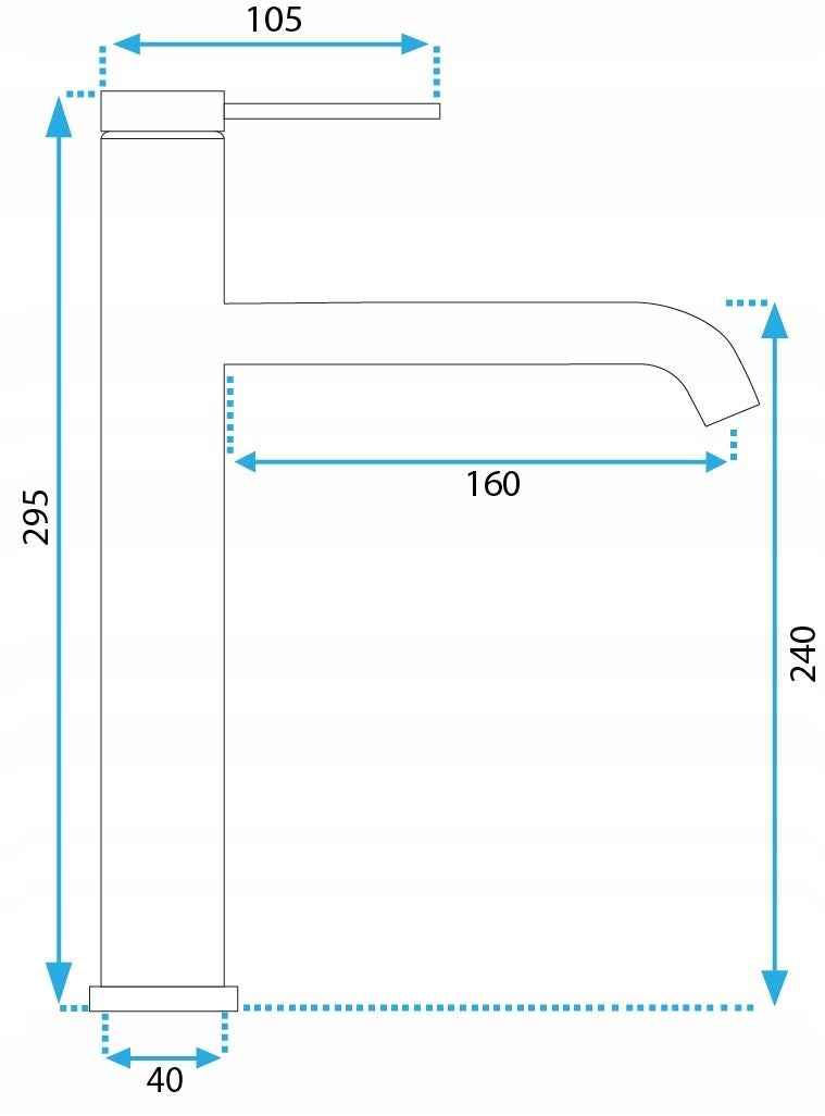 Robinet Pentru Lavoar Rea Clif Brush Copper High  5