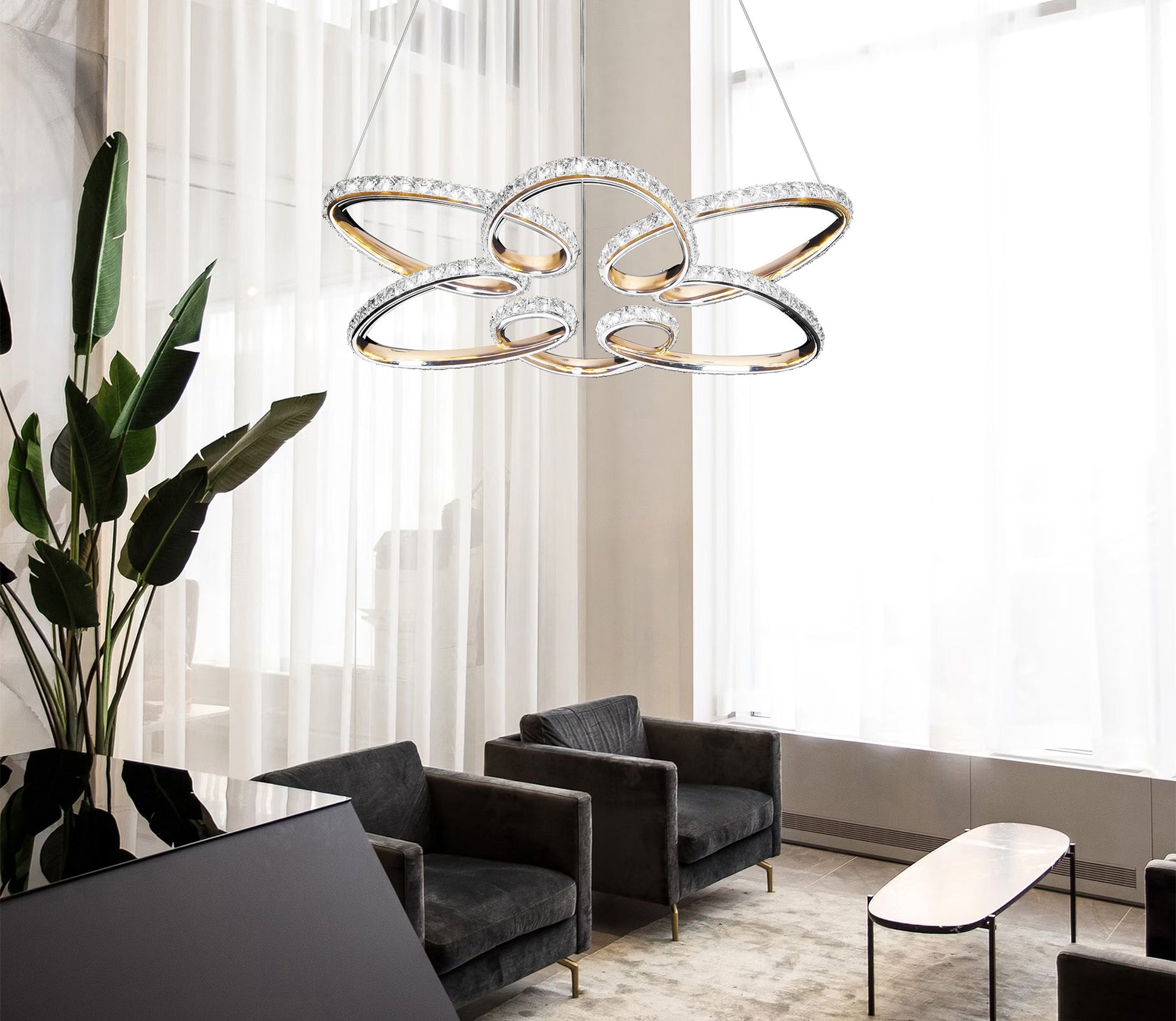 Lampa Led G001-cp Gold  6