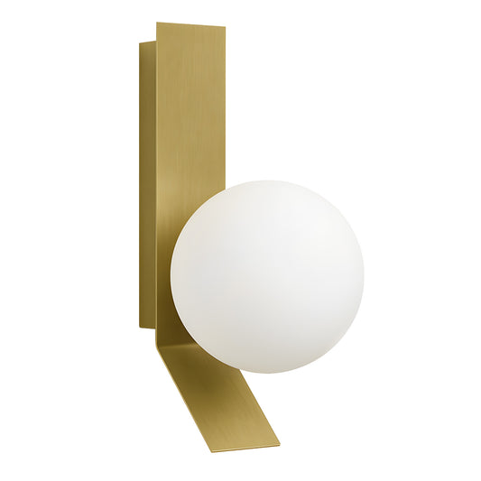 APP1759-1W Aplică De Perete Aurie/albă Periată  1