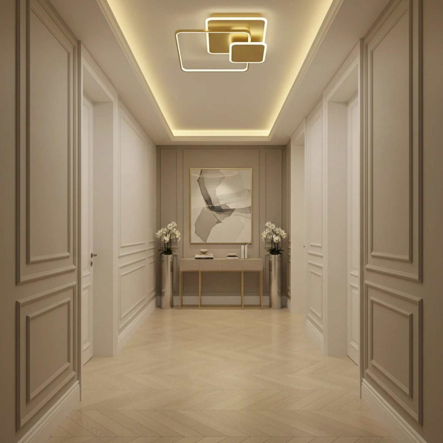 Lampă de tavan APP1713-C GOLD LED  5