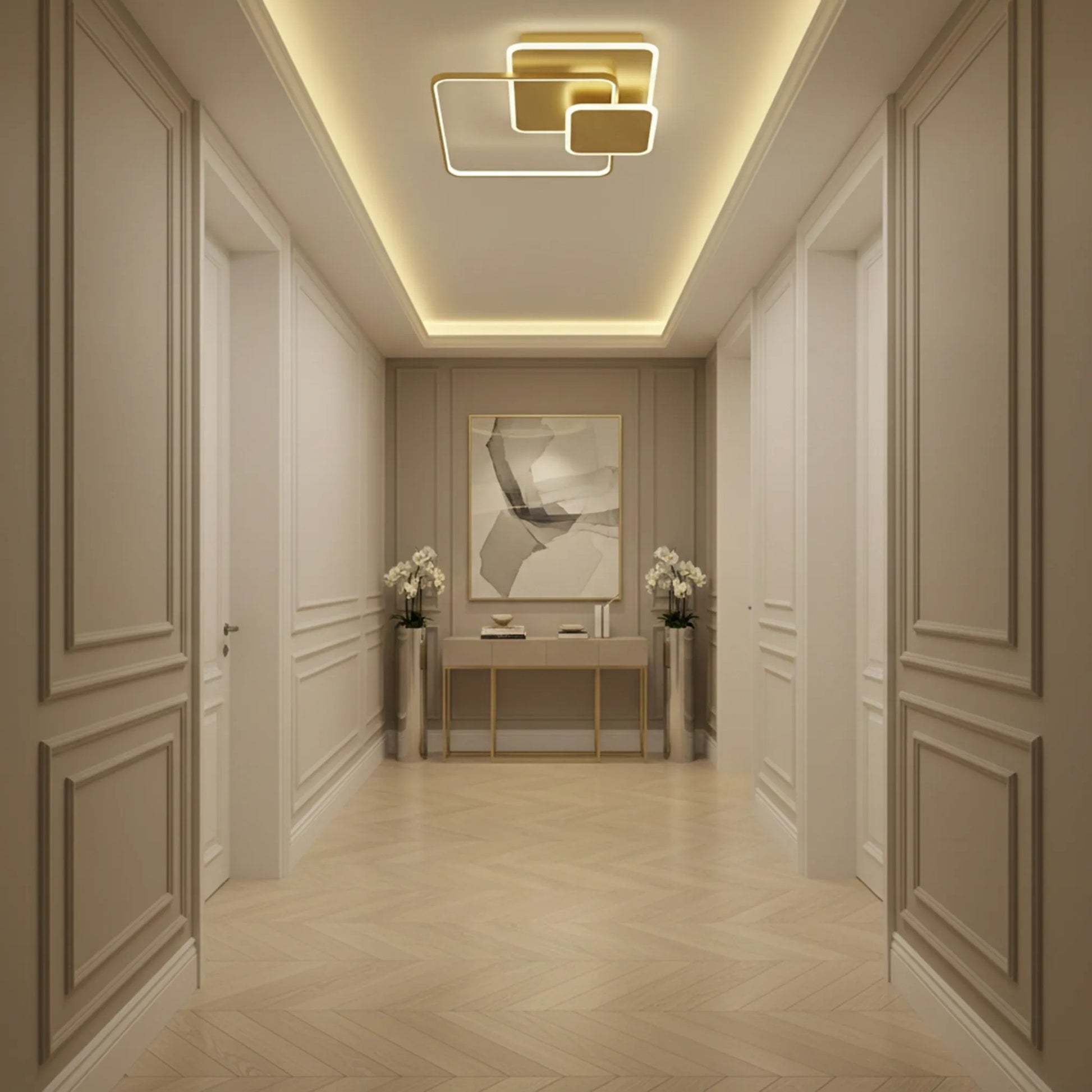 Lampă de tavan APP1713-C GOLD LED  5