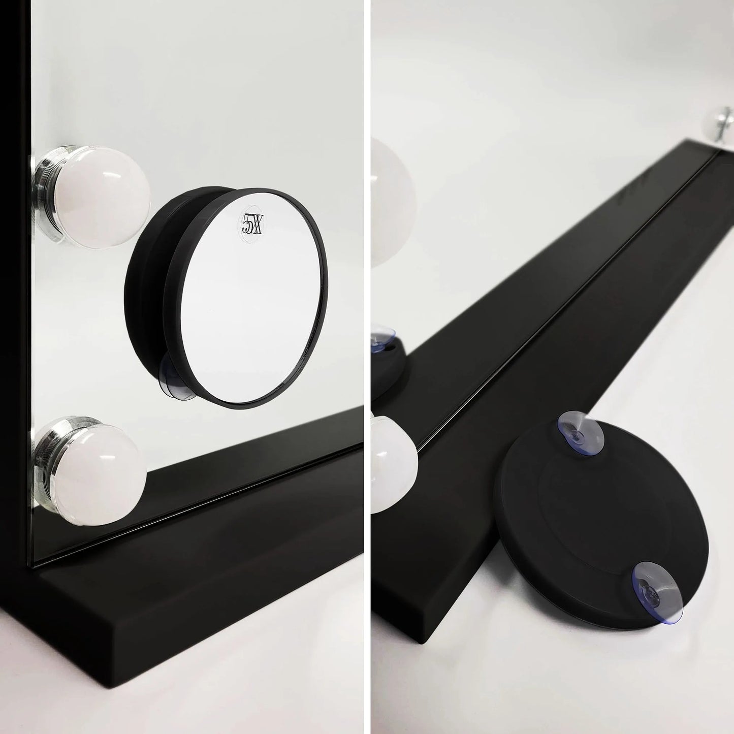 Oglindă LED HOLLYWOOD Black 80x60  5