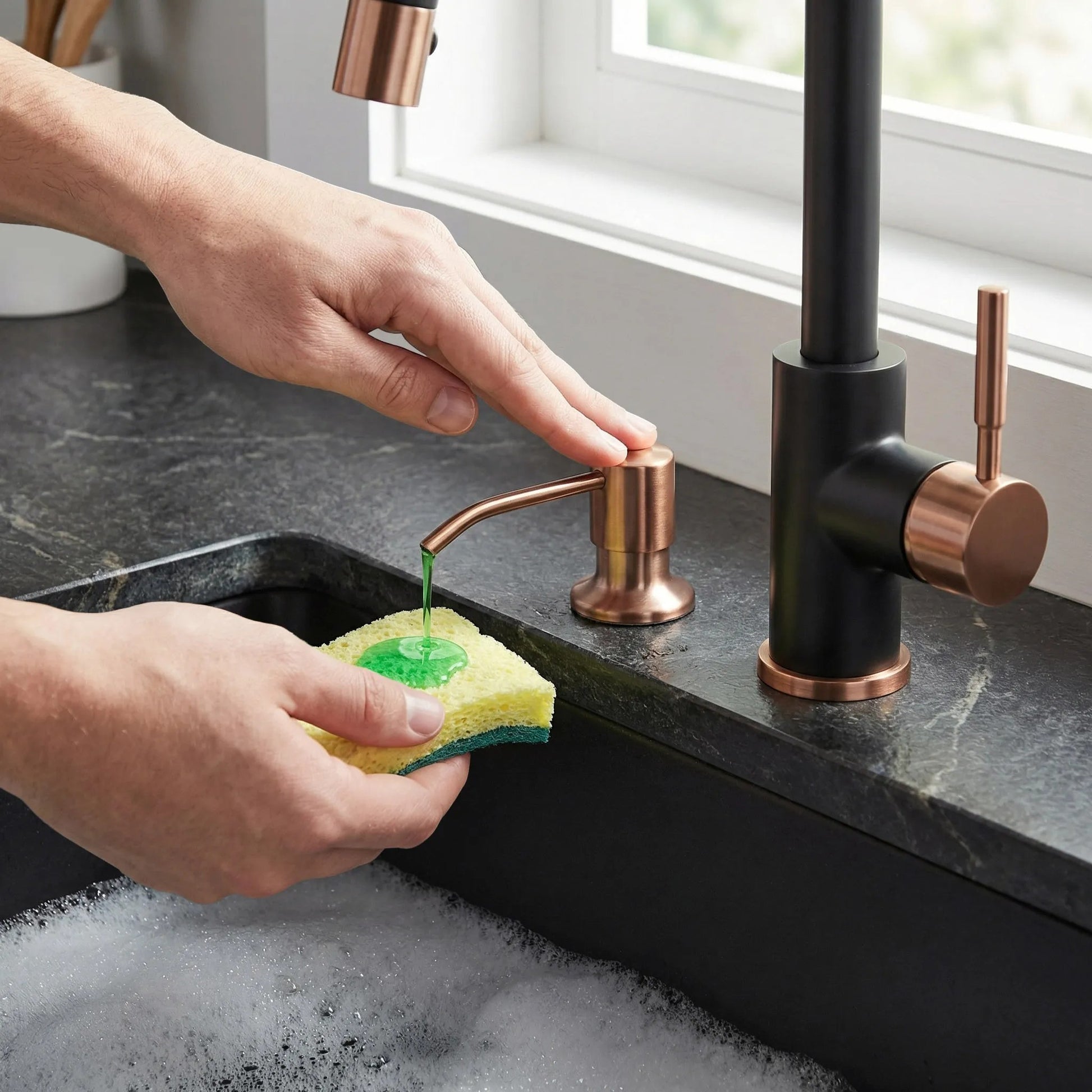 Dispenser chuveta pentru detergent Rea LON Brush Copper  5