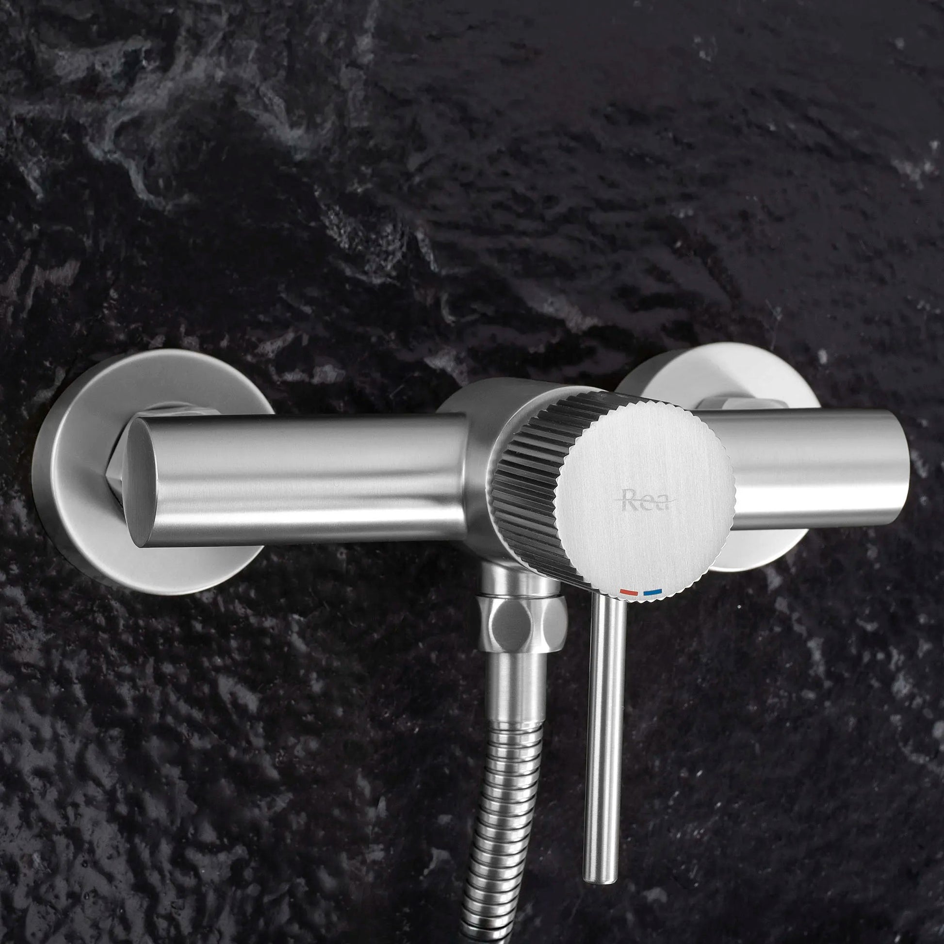 Baterie de duș REA Lungo Stripe BRUSH NICKEL  5