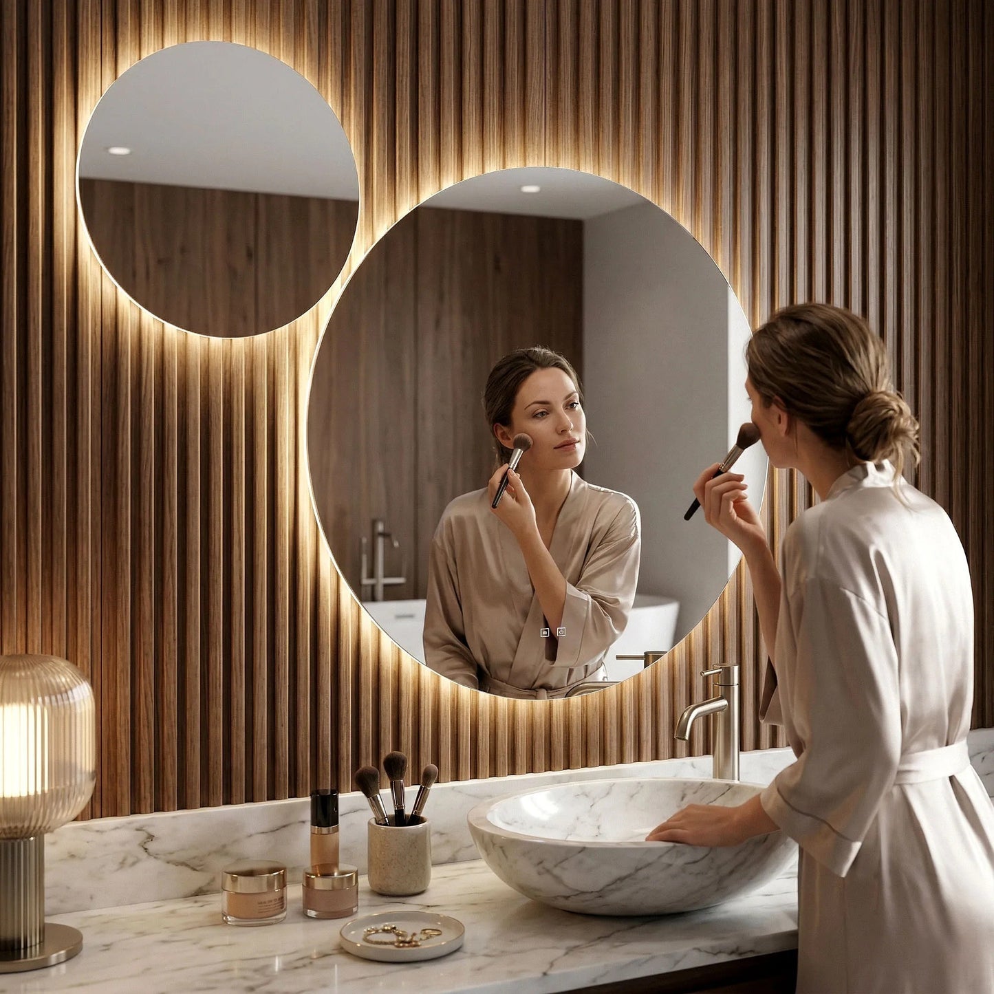Oglindă LED R-8040 80cm + 40cm  5