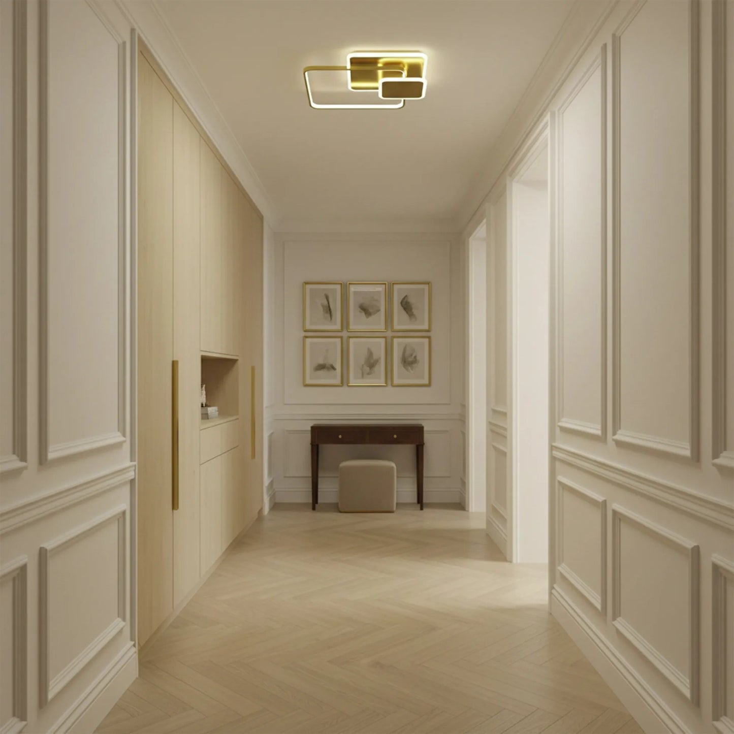 Lampă de tavan APP1714-C Brush Gold LED  5