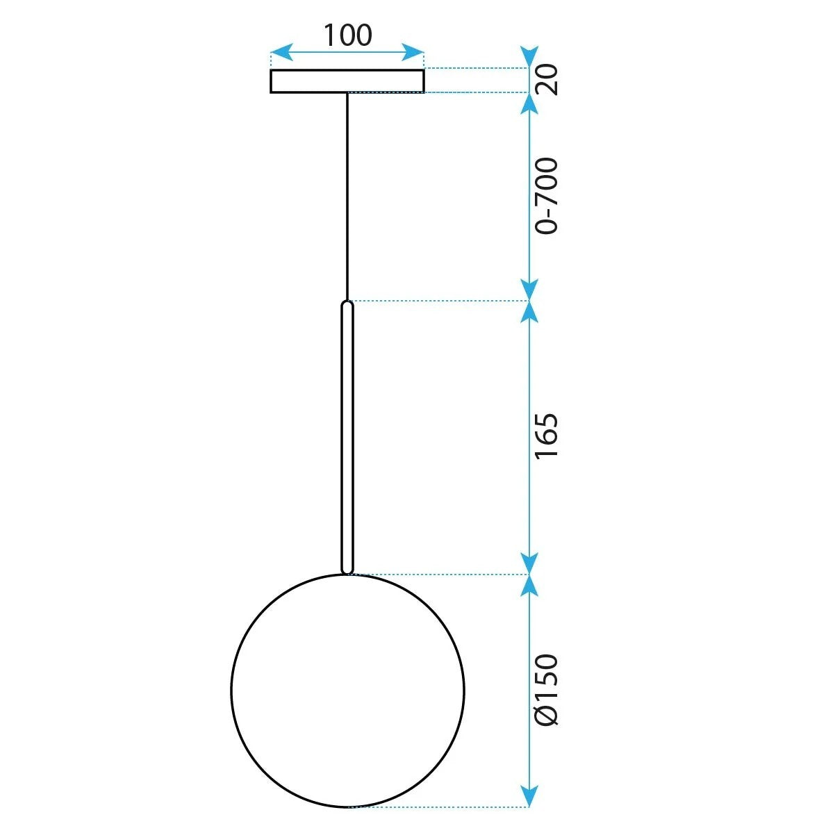 Lămpi de tavan  sticlă 15cm APP1681-1CP  5