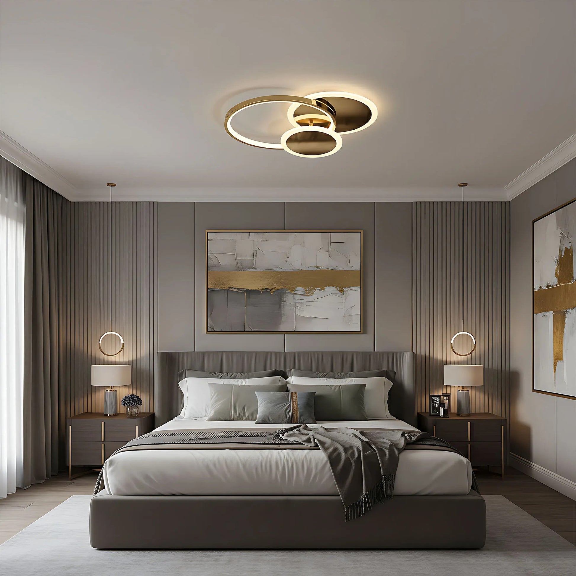 Lampă de tavan APP1710-C Gold LED  5