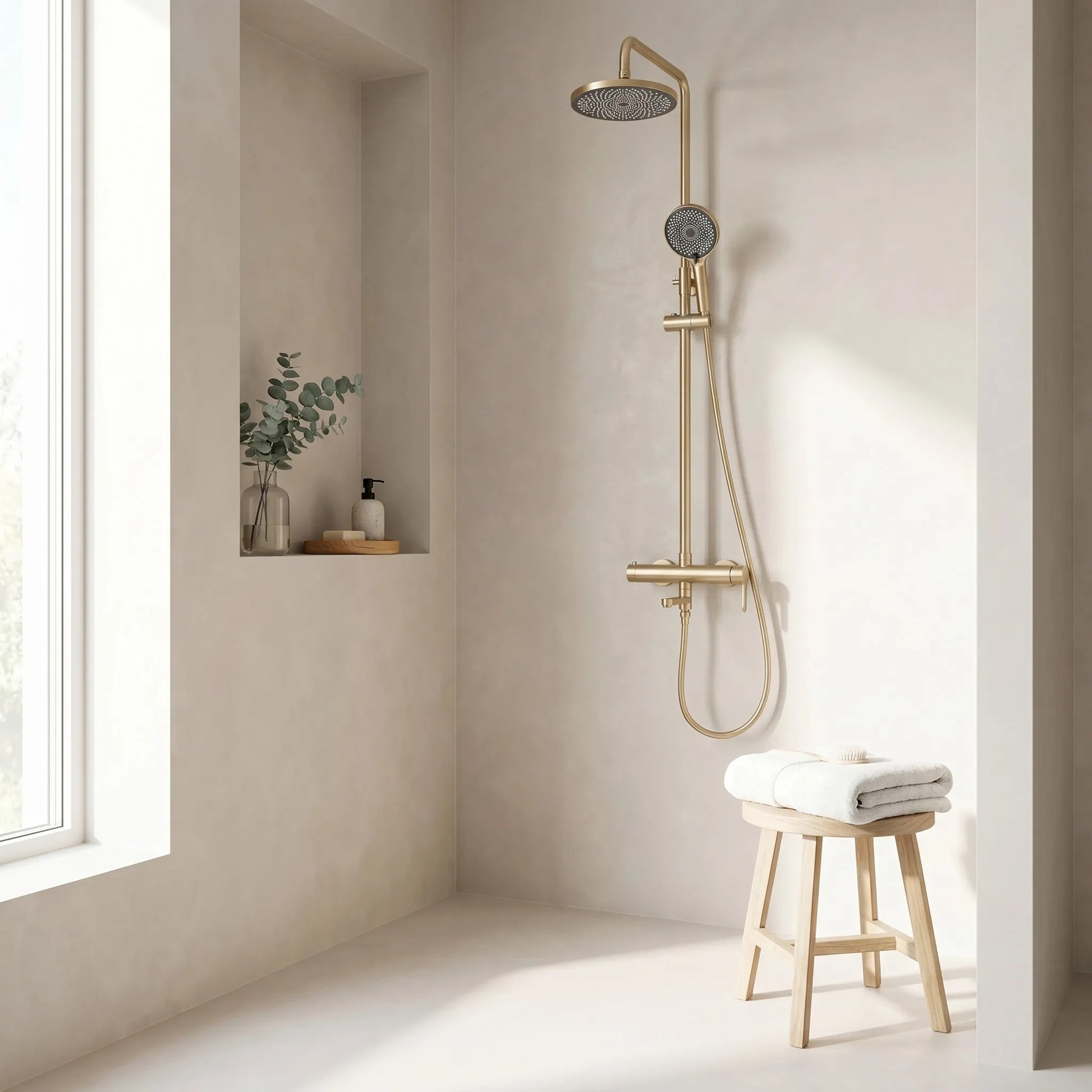Set de Duș Rea Arcos brush gold  5