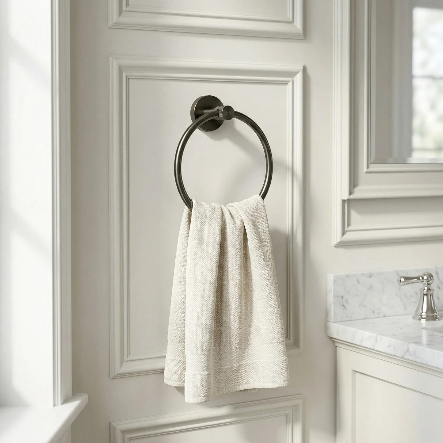 Cuier de baie Ring 6610 Modern Titan  5