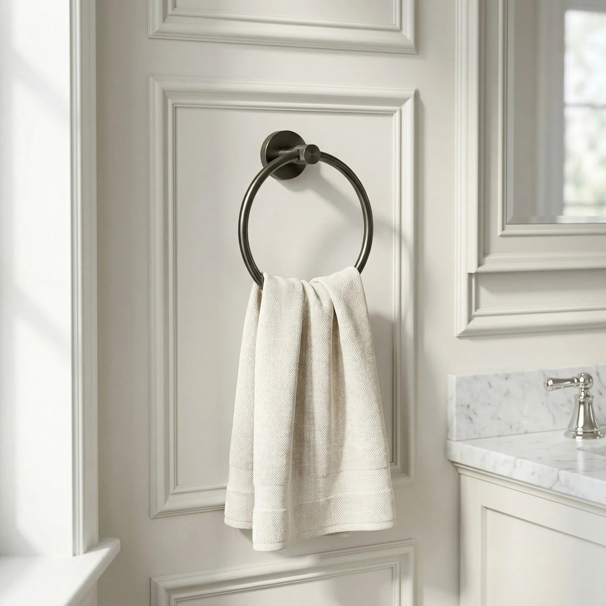 Cuier de baie Ring 6610 Modern Titan  5