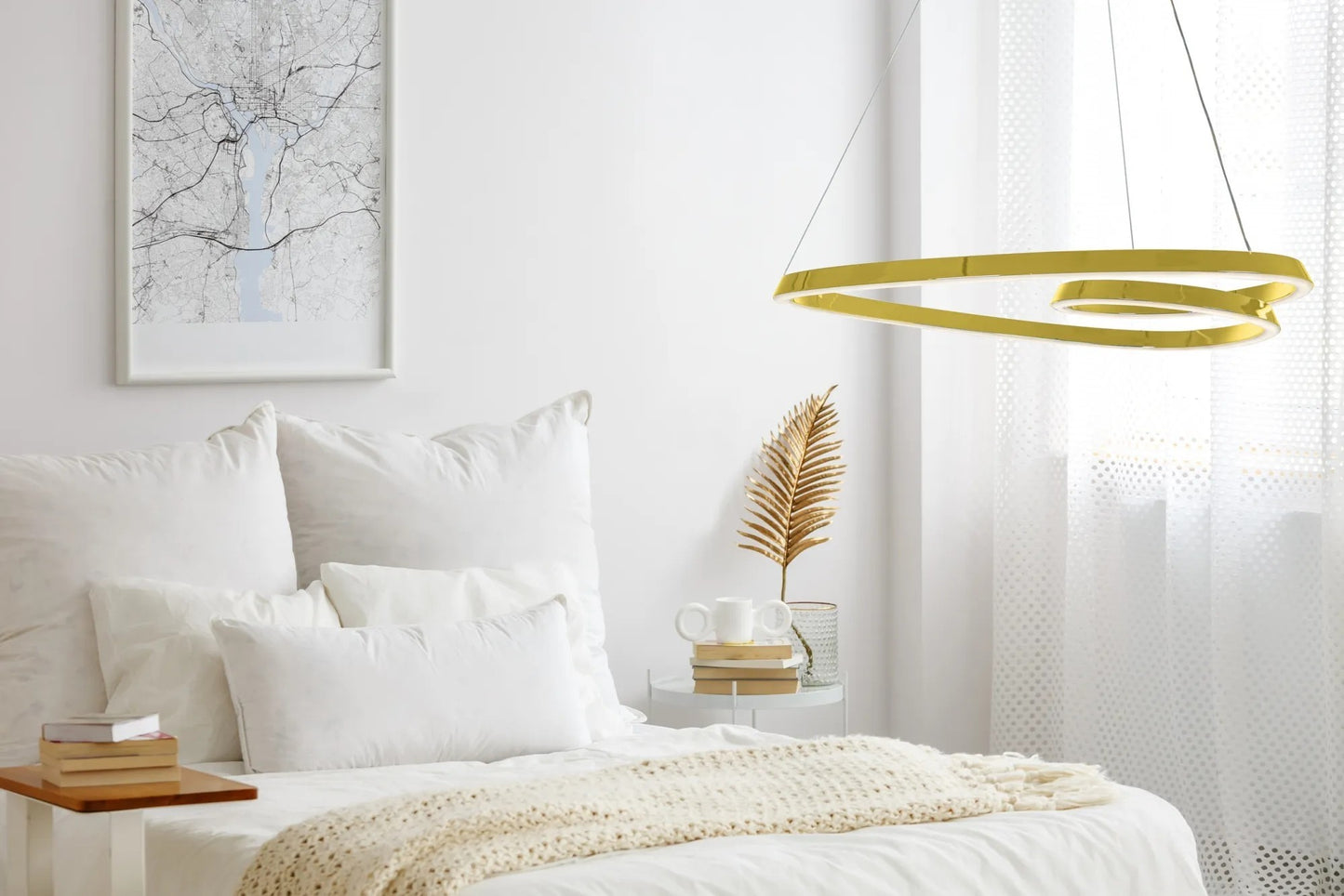Lampa LED APP7797-cp Gold + Remote Control  5