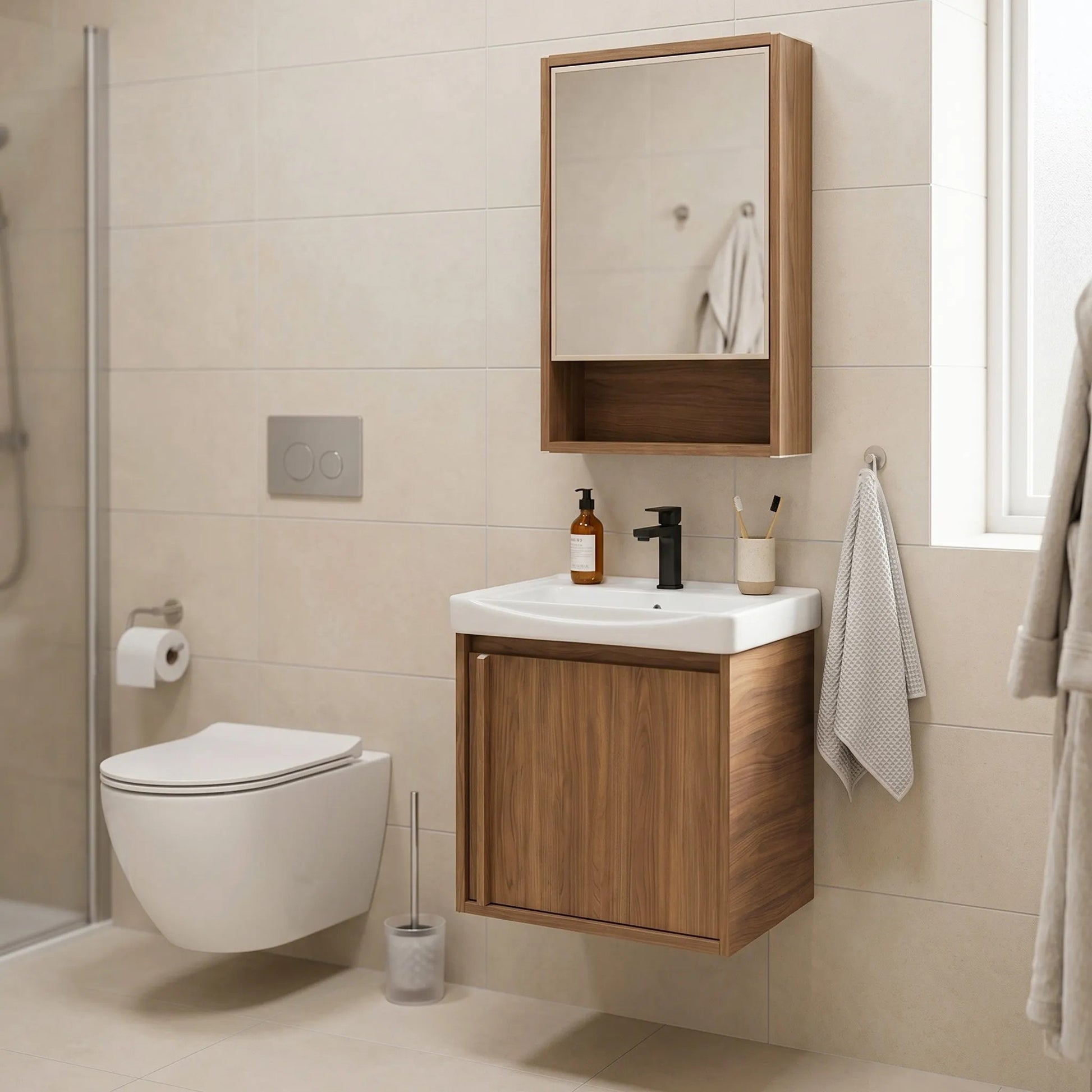 Set mobilier de baie cu lavoar Gama T25023 HHL 50CM  5