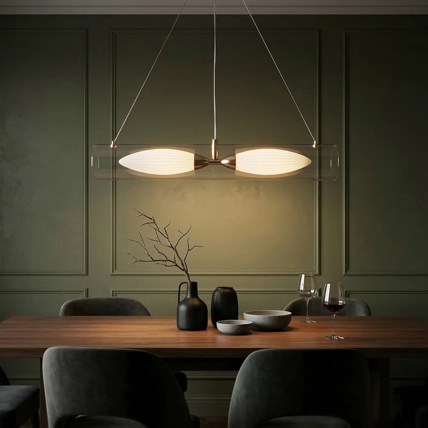 LAMPĂ SUSPENDATĂ DE TAVAN G152-2CP GOLD  5