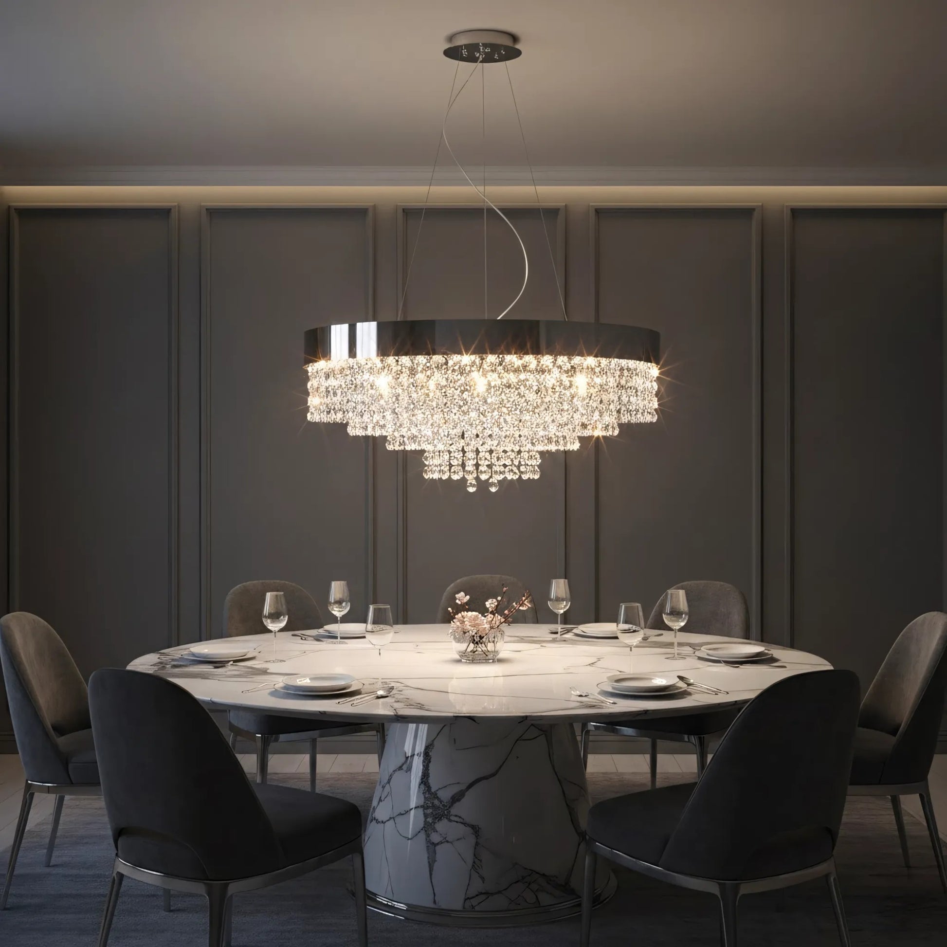 lampă suspendată APP1786-16CP 60 cm Chrome  5