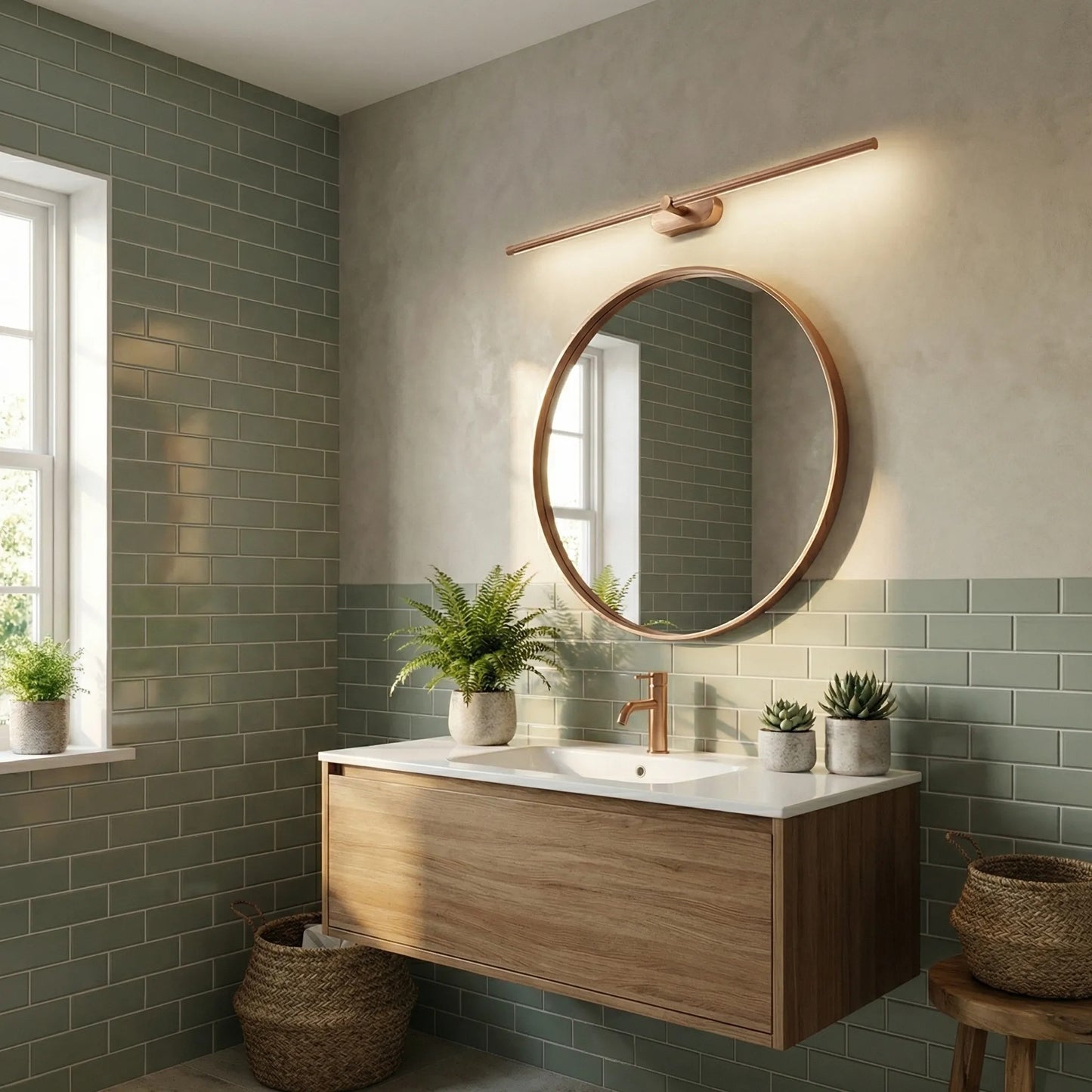 Aplică LED pentru baie APP1897-1W 80 cm BRUSH COPPER  5