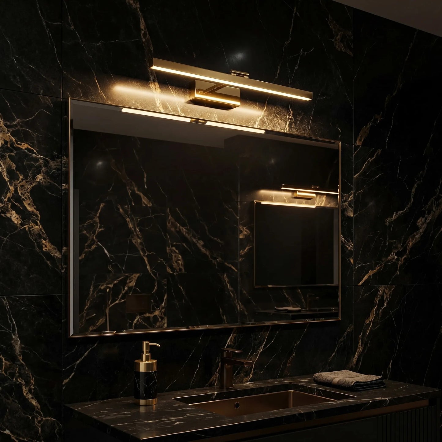 Aplică LED pentru baie APP1861-1W 60 cm GOLD  5