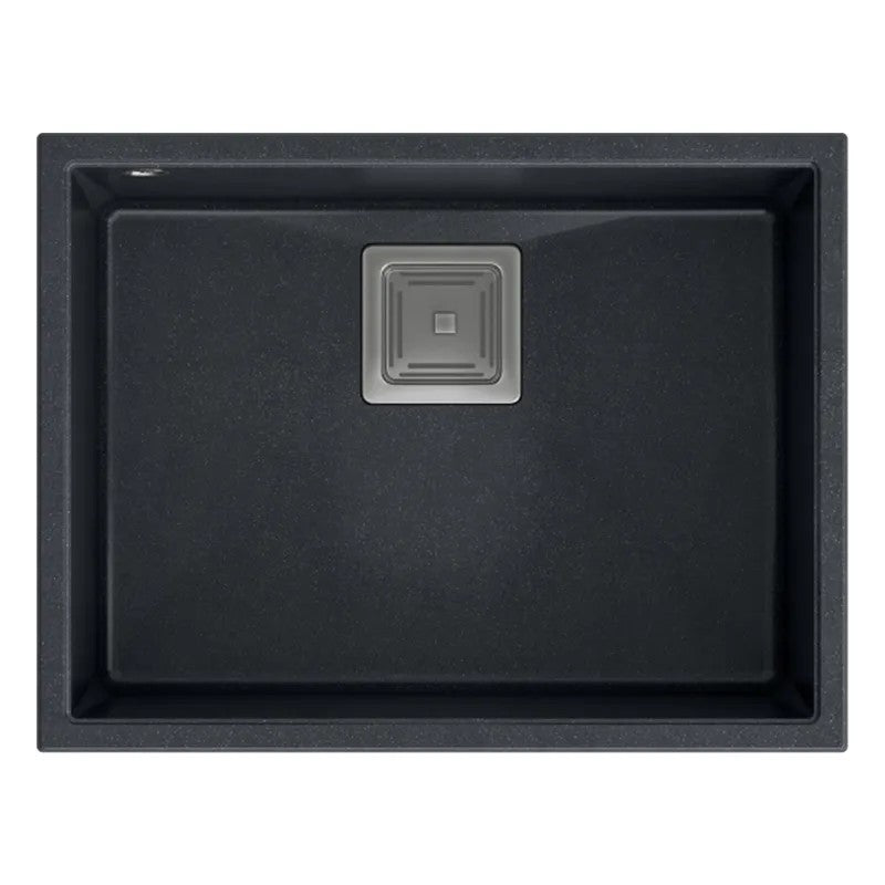 Chiuveta Din Granit DAVID 50 Black Metallic Dop Auriu 5