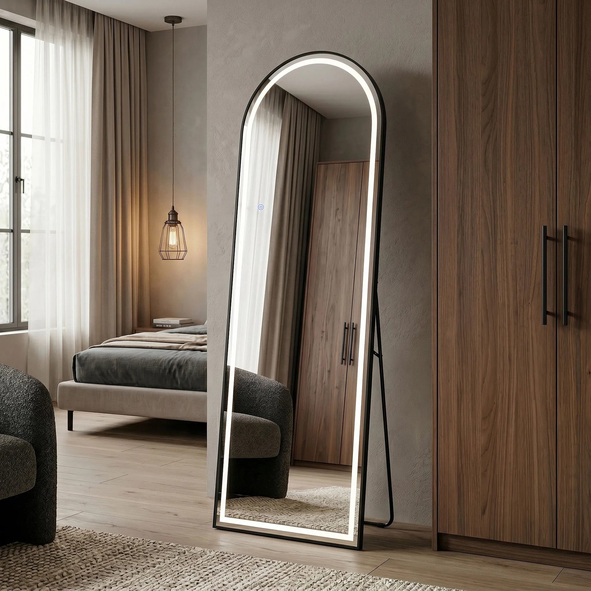 Oglindă LED Orbit 50x160cm Black 5