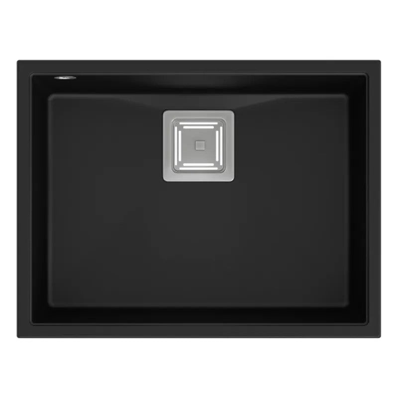 Chiuveta Din Granit DAVID 50 Black Dop Cupru Periat 5