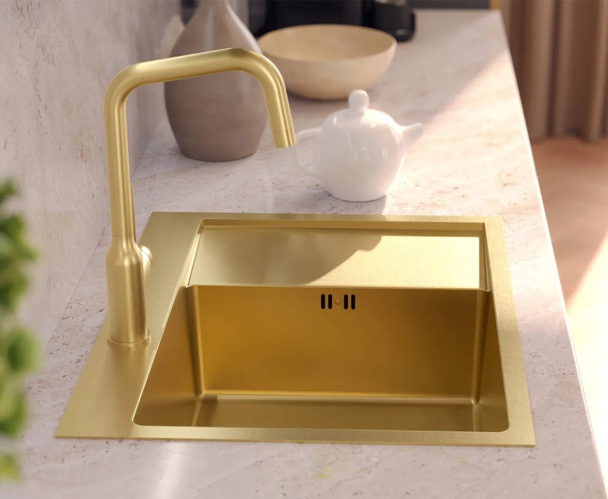 Chiuvetă Inox RUSSEL 116 Gold 5