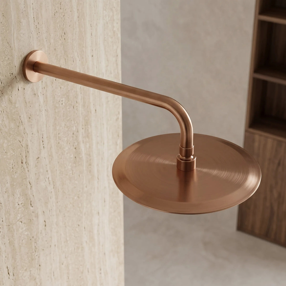 Cap De Duș Rotund REA JS-P014BRG 25cm Brush Copper 5