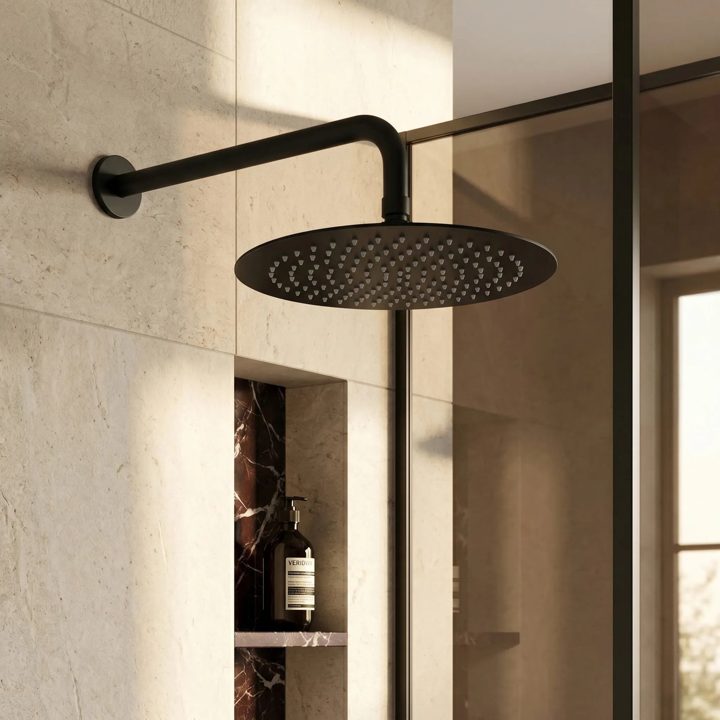 Cap De Duș Rotund REA JS-P014B 30cm Black 5