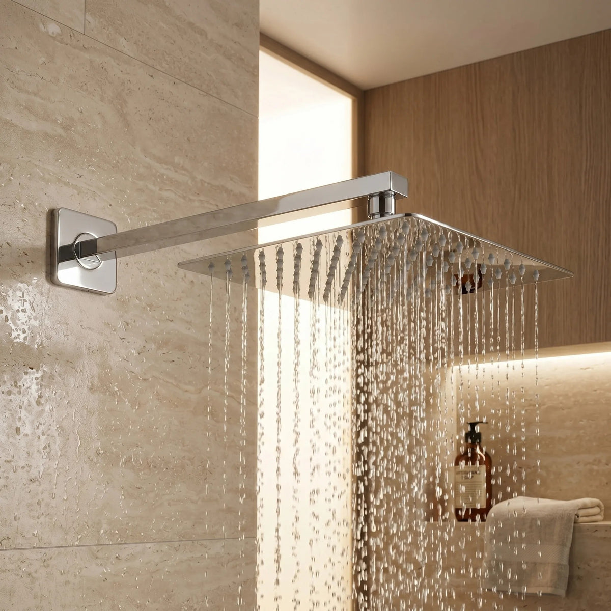 Pălărie De Duș Pătrată REA JS-P015 30cm Chrome 5