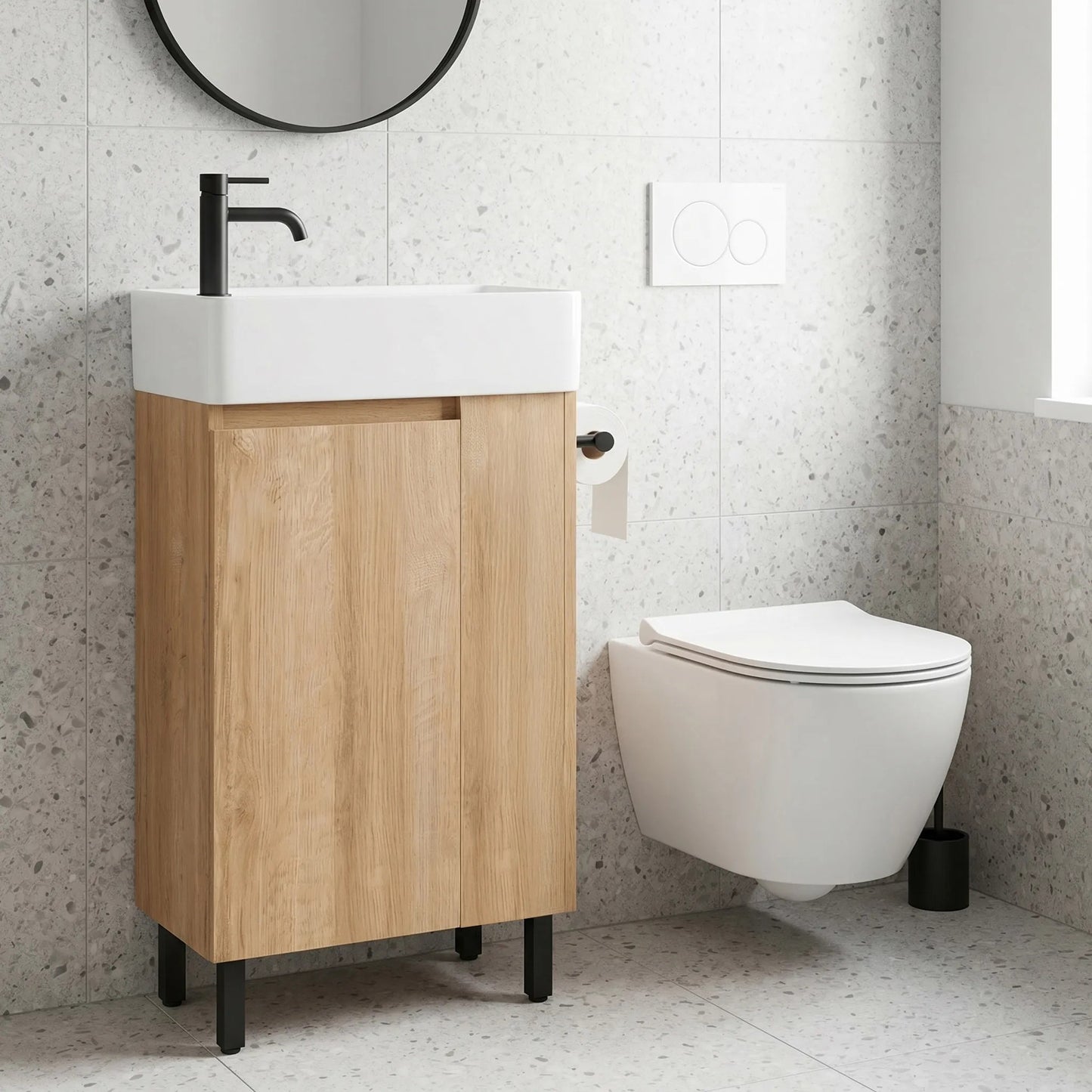 Dulap De Baie Cu Lavoar REA Astra 43cm 5