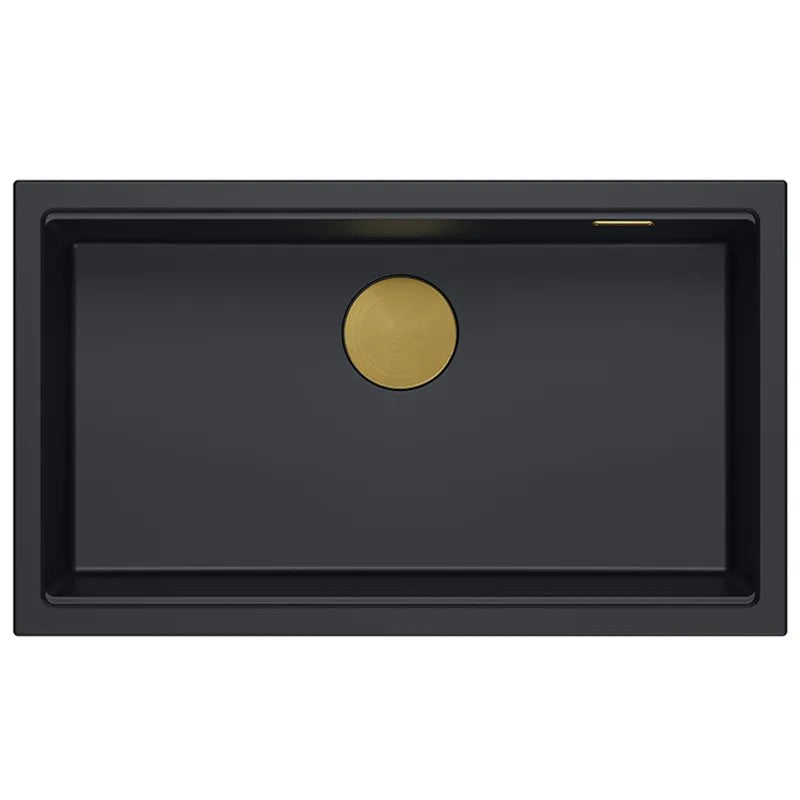 Chiuveta Din Granit Logan 110 Black Dop Negru 5