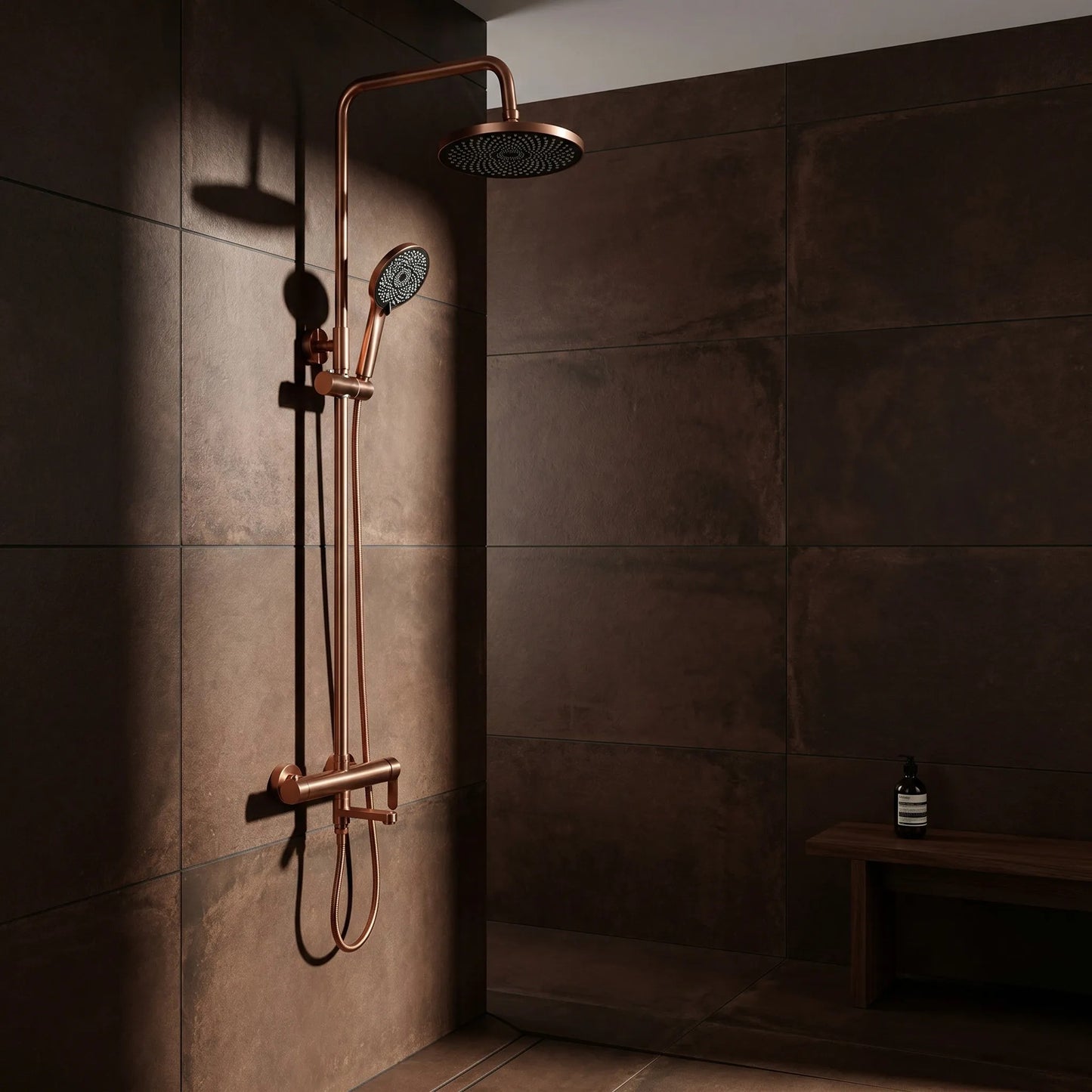 Set de Duș Rea Arcos brush copper  5