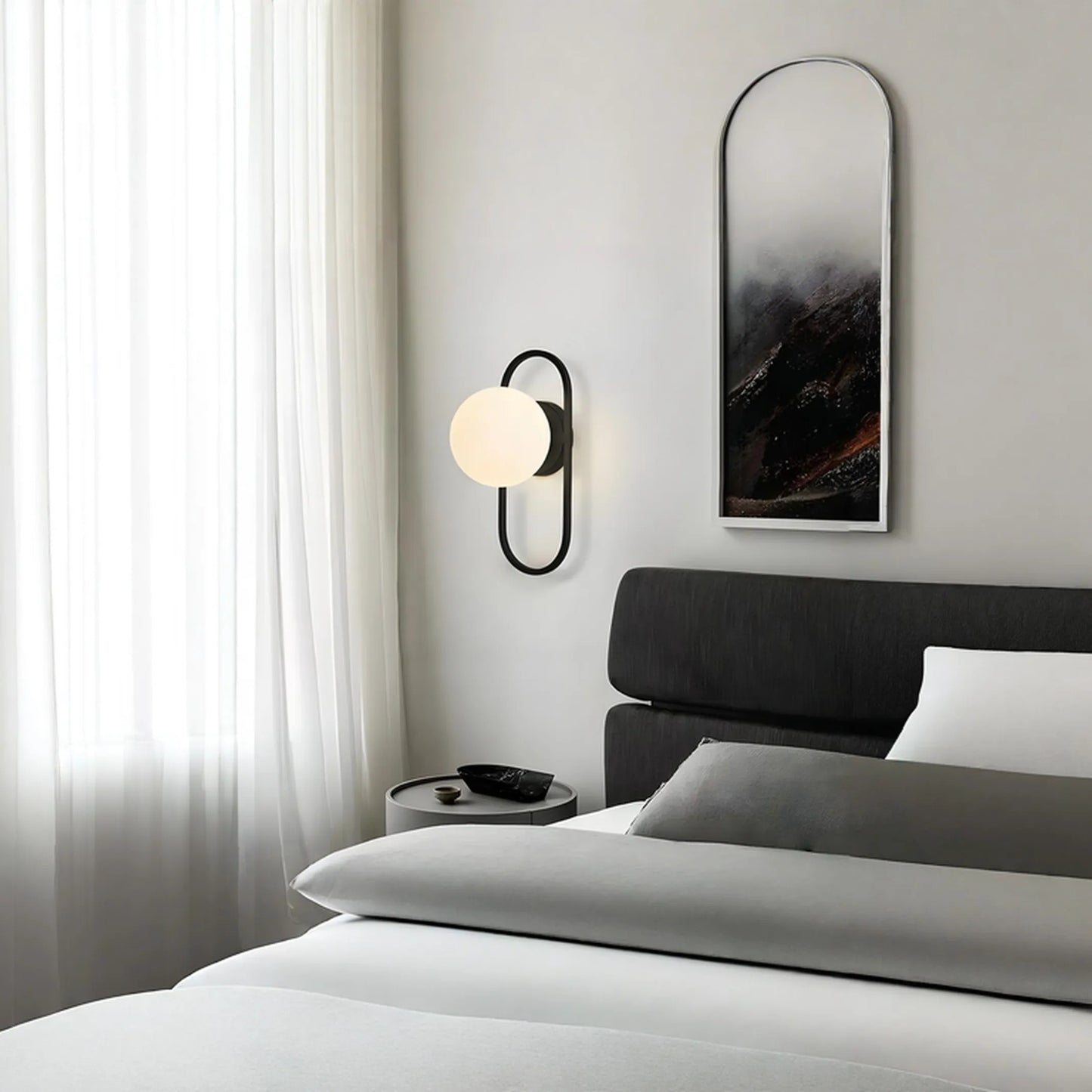 Lampa de perete APP1755-1W BLACK WHITE  5