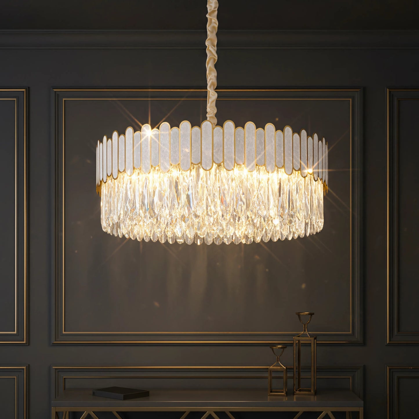 lampă suspendată APP1747-8CP 60 cm Gold  5