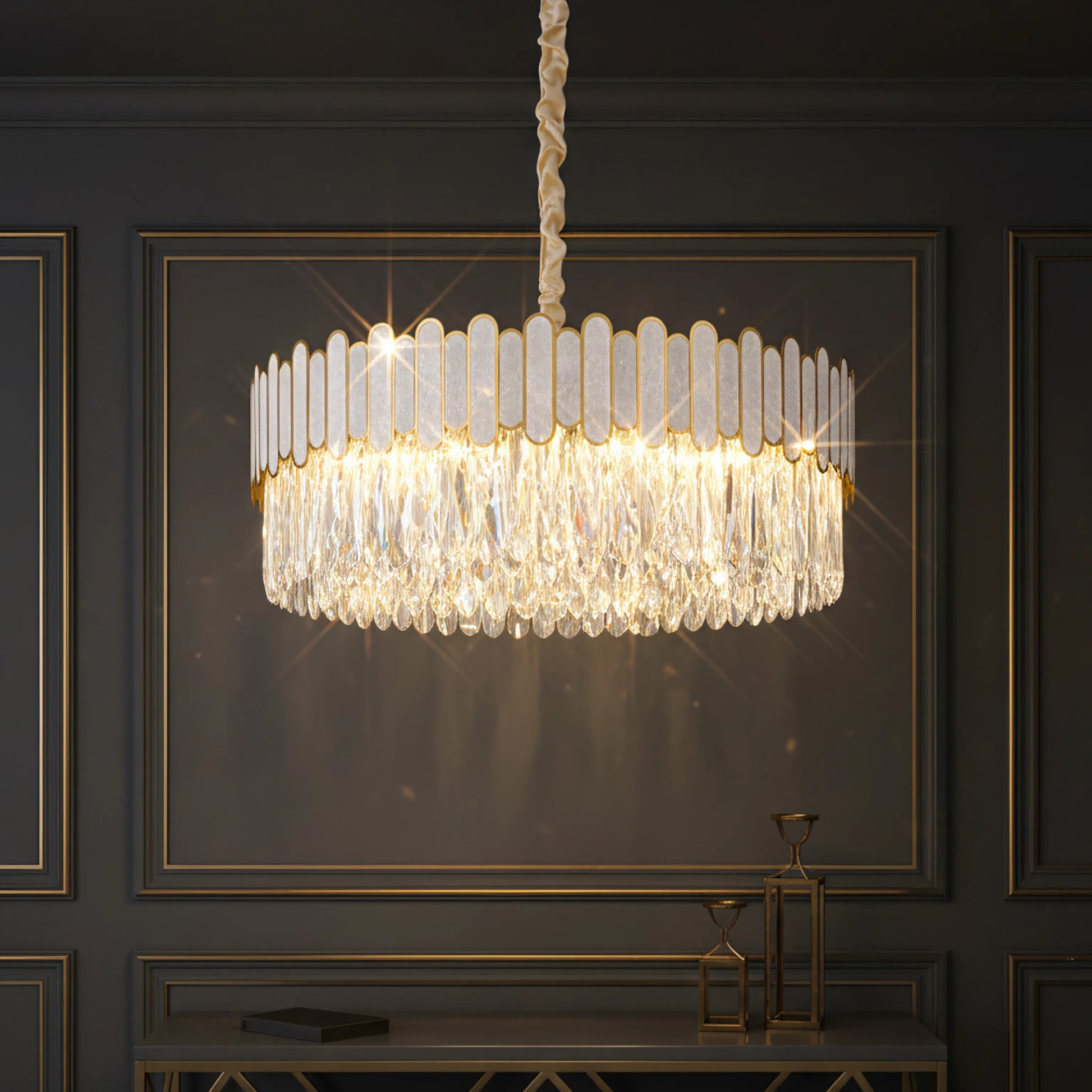 lampă suspendată APP1747-8CP 60 cm Gold  5