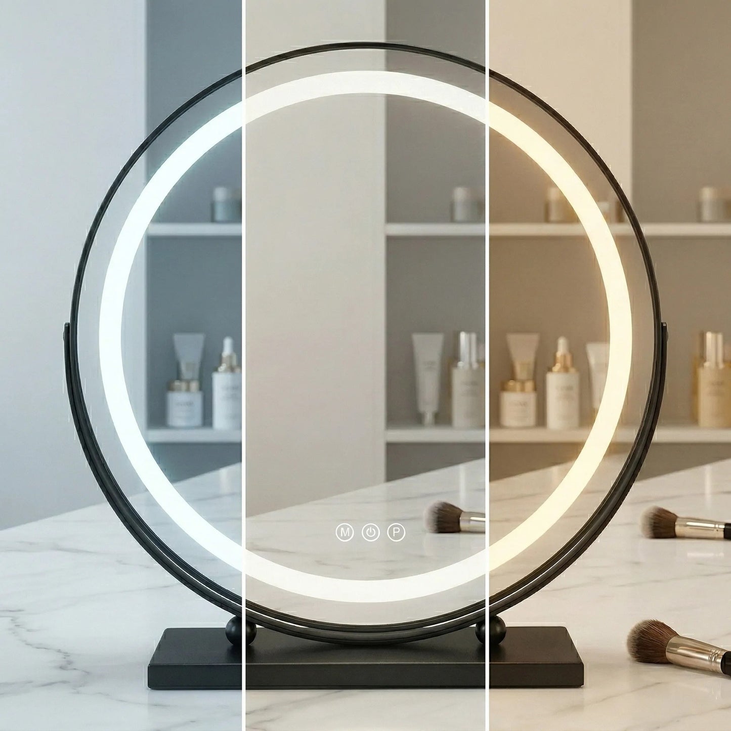 Oglindă LED MAKE-UP Black 40 cm  5