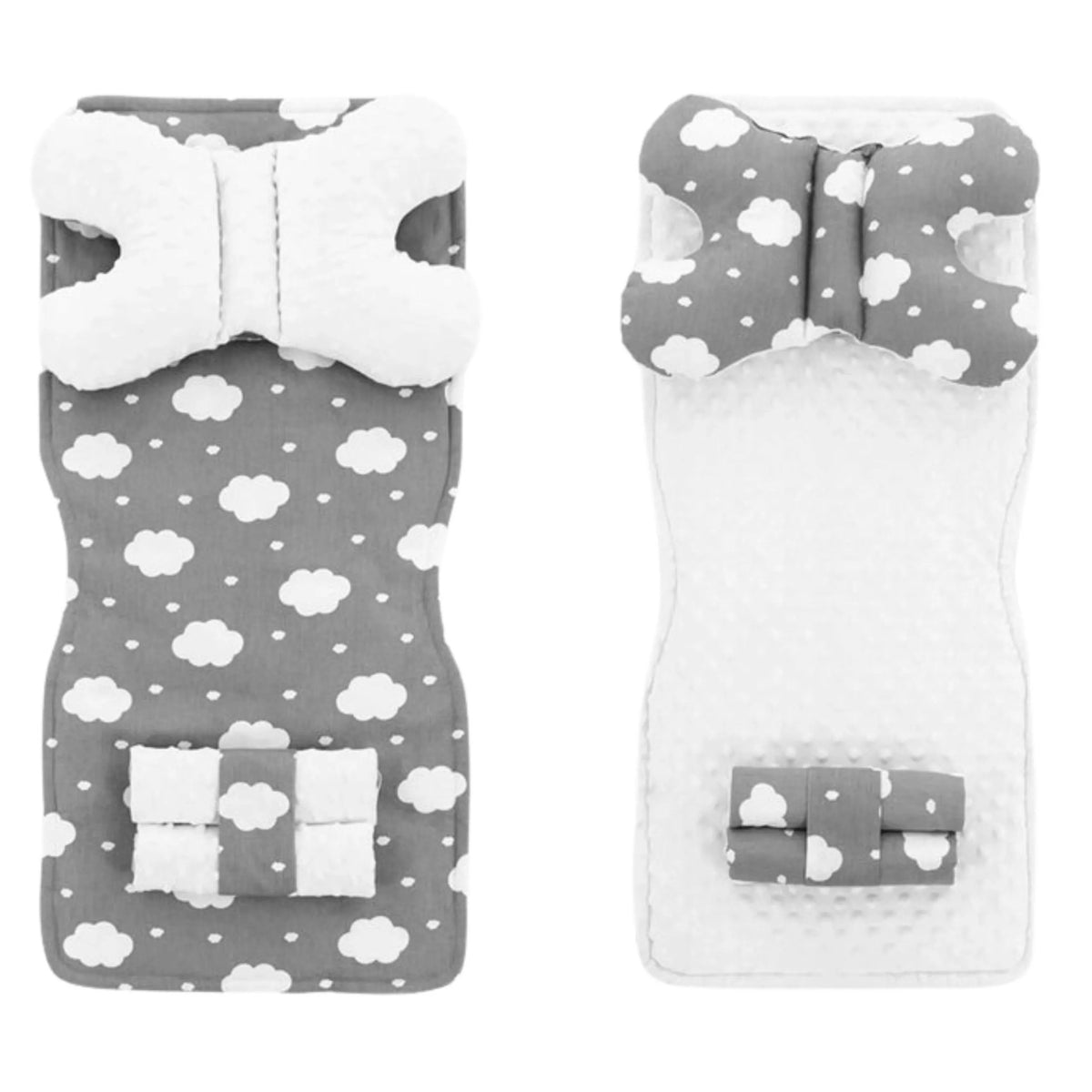Set Pentru Carucior Cu Doua Fete 4in1 Alb Cloud 5
