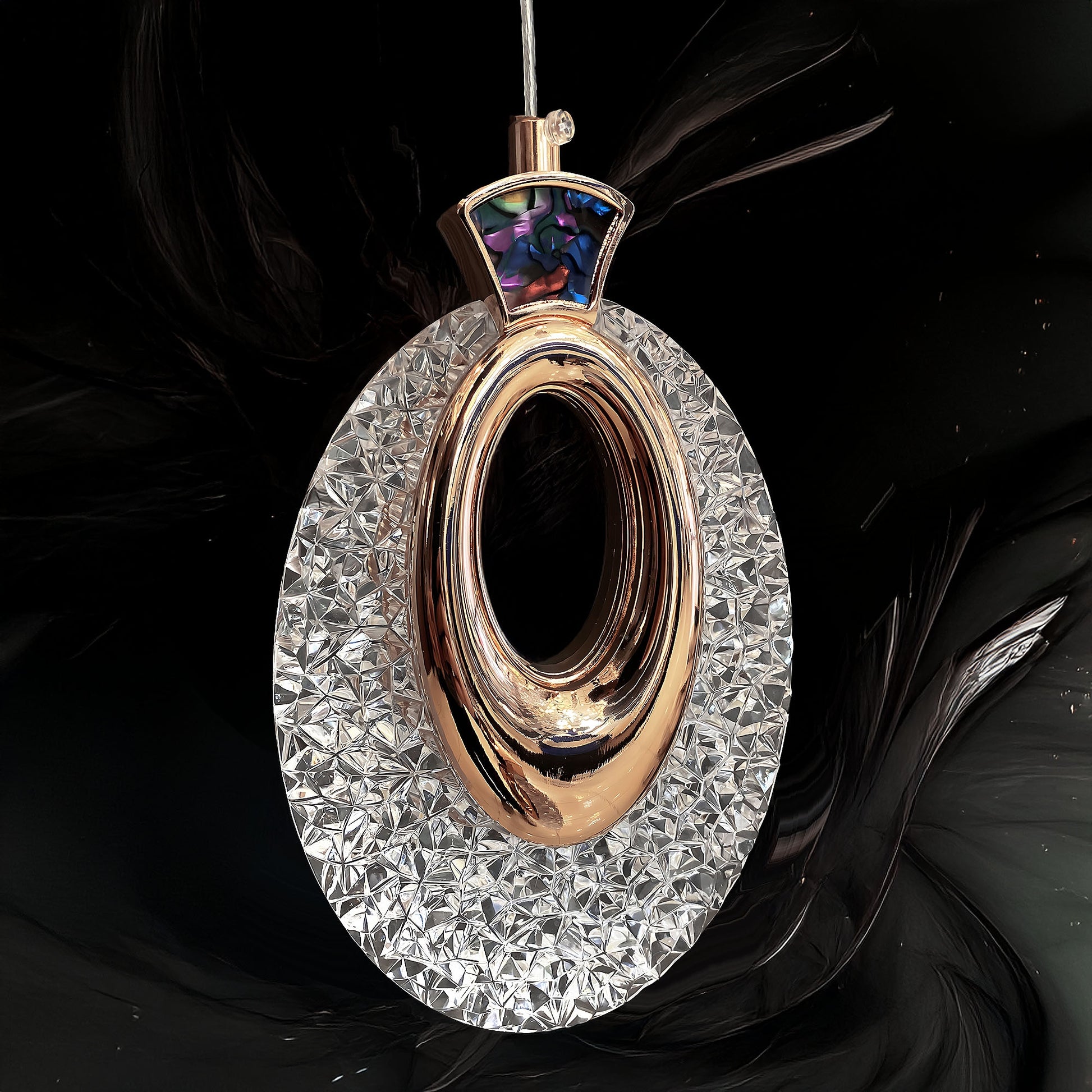 Lustră Cu Cristale Suspendată Lhj109-1cp Light Rose Gold  4