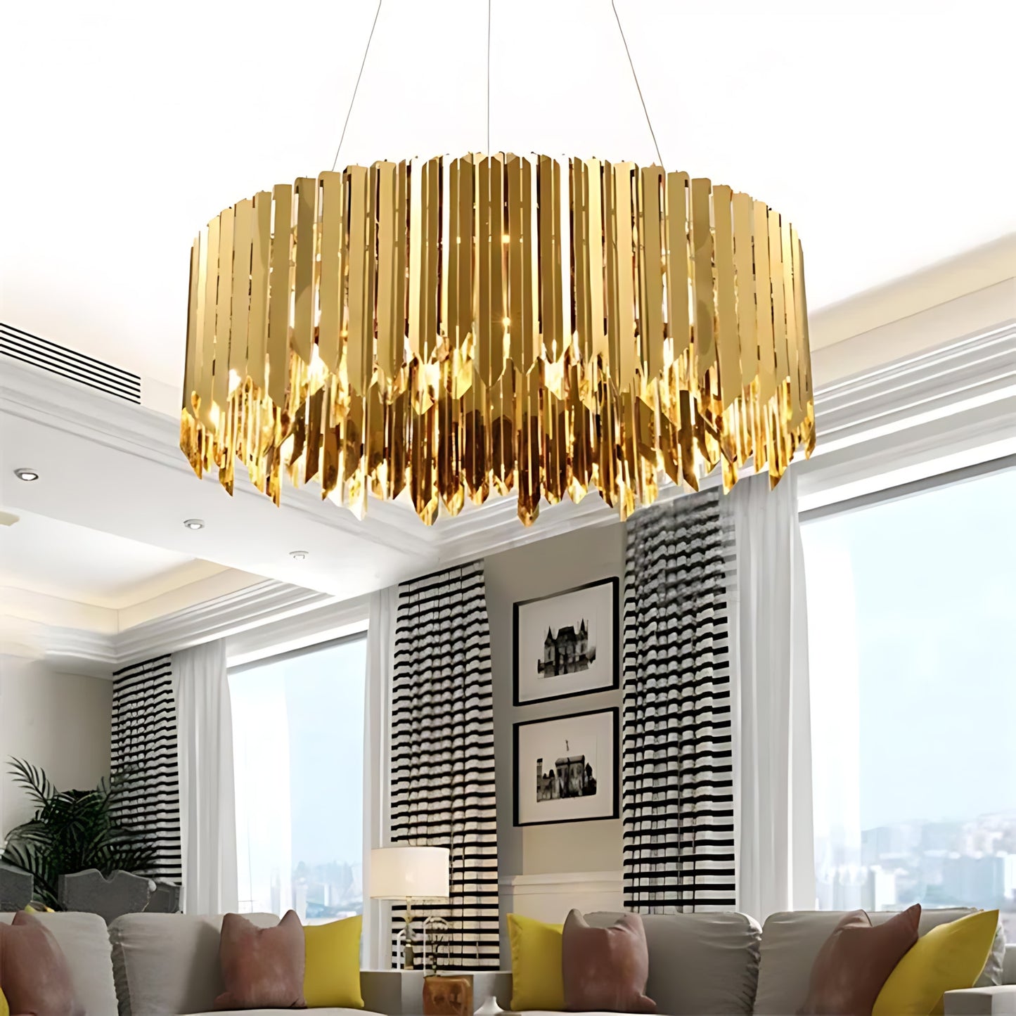 Lampa APP1764-8CP Metal Gold  2