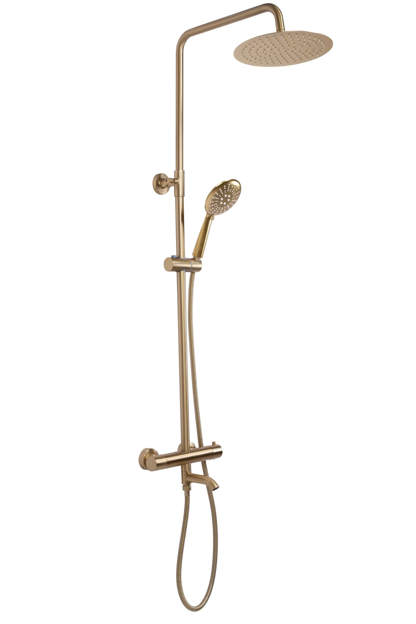 Coloana de dus cu termostat REA Lungo Gold Brush  3