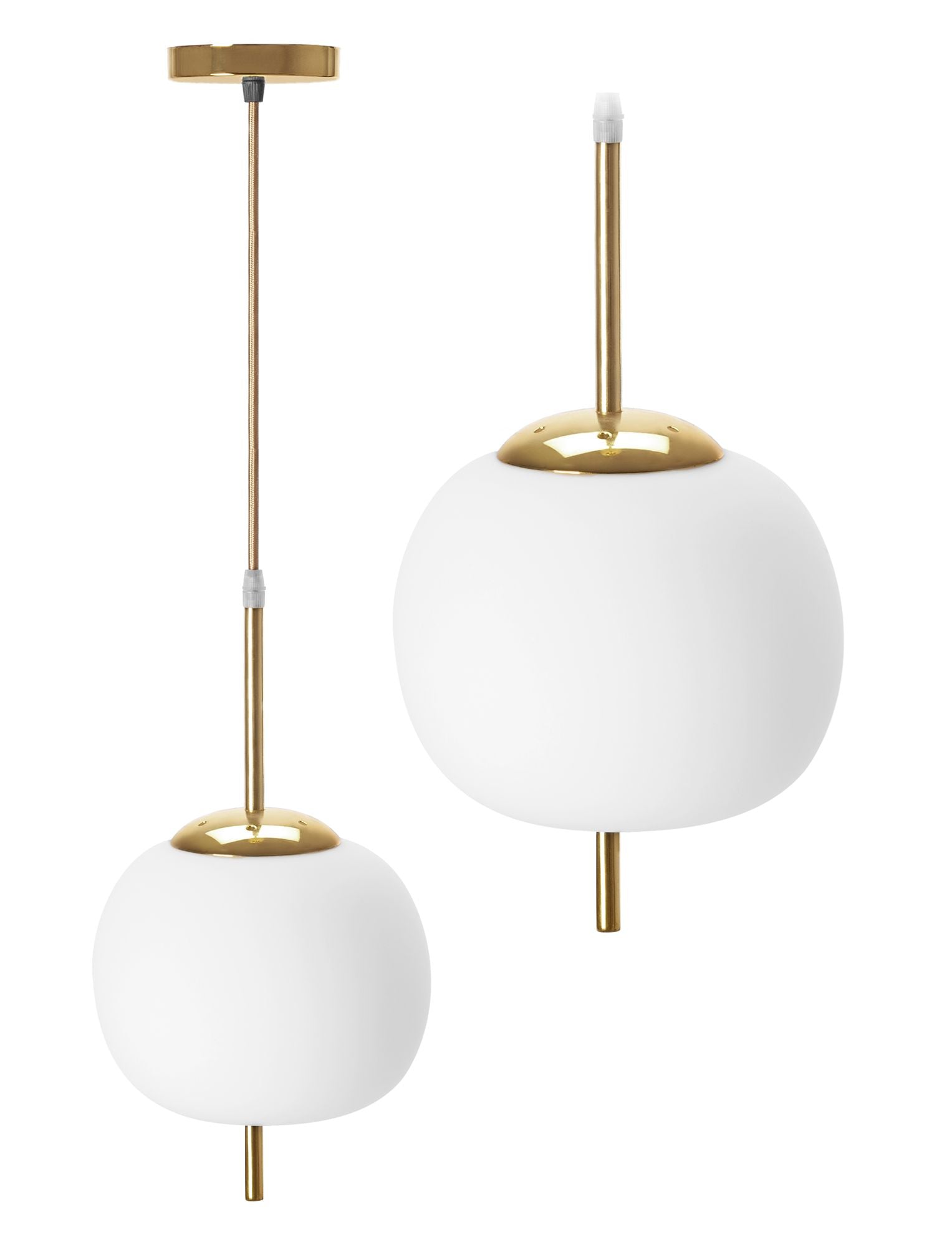 Lampa DE TAVAN SUSPENDABILA din sticla Sfera alb Auriu APP669-1CP  1