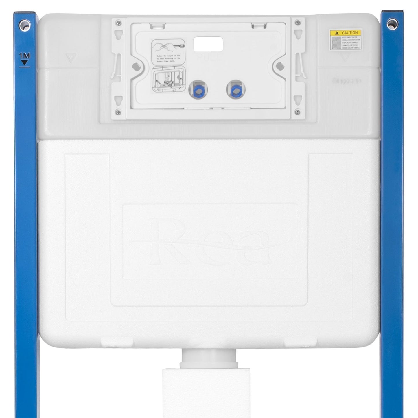 Cadru Wc Încastrat K011a-q Rea Cu Buton T White Glass  4