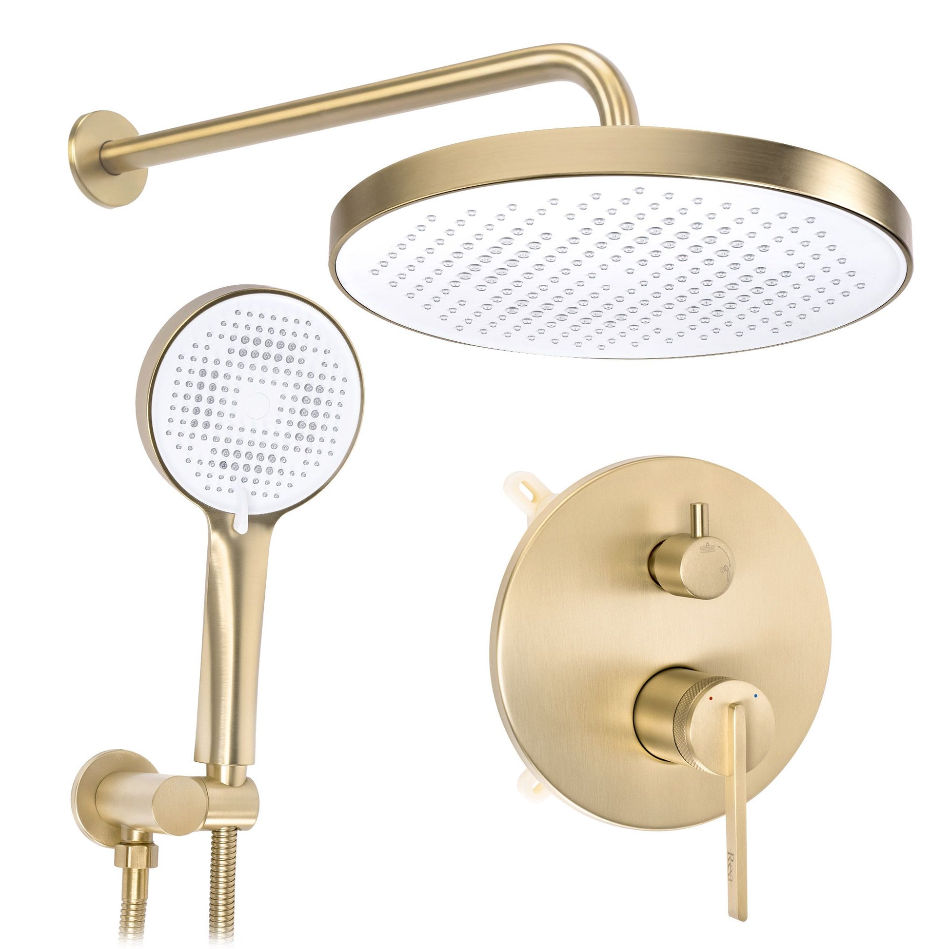 Set De Dus Incastrat Rea Grace Brush Gold + BOX 10