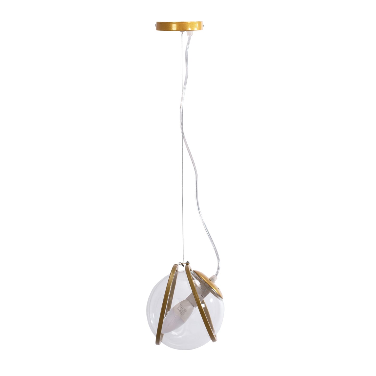 Lampa APP1089-1CP Gold Transparent  1