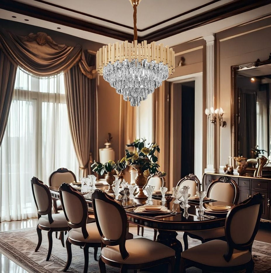 Lampă Suspendată Cristal G053-cp 80cm Gold  7