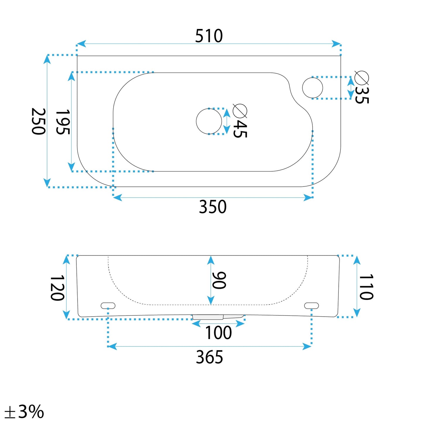 Lavoar Pe Blat / Suspendat Rea Odetta  7