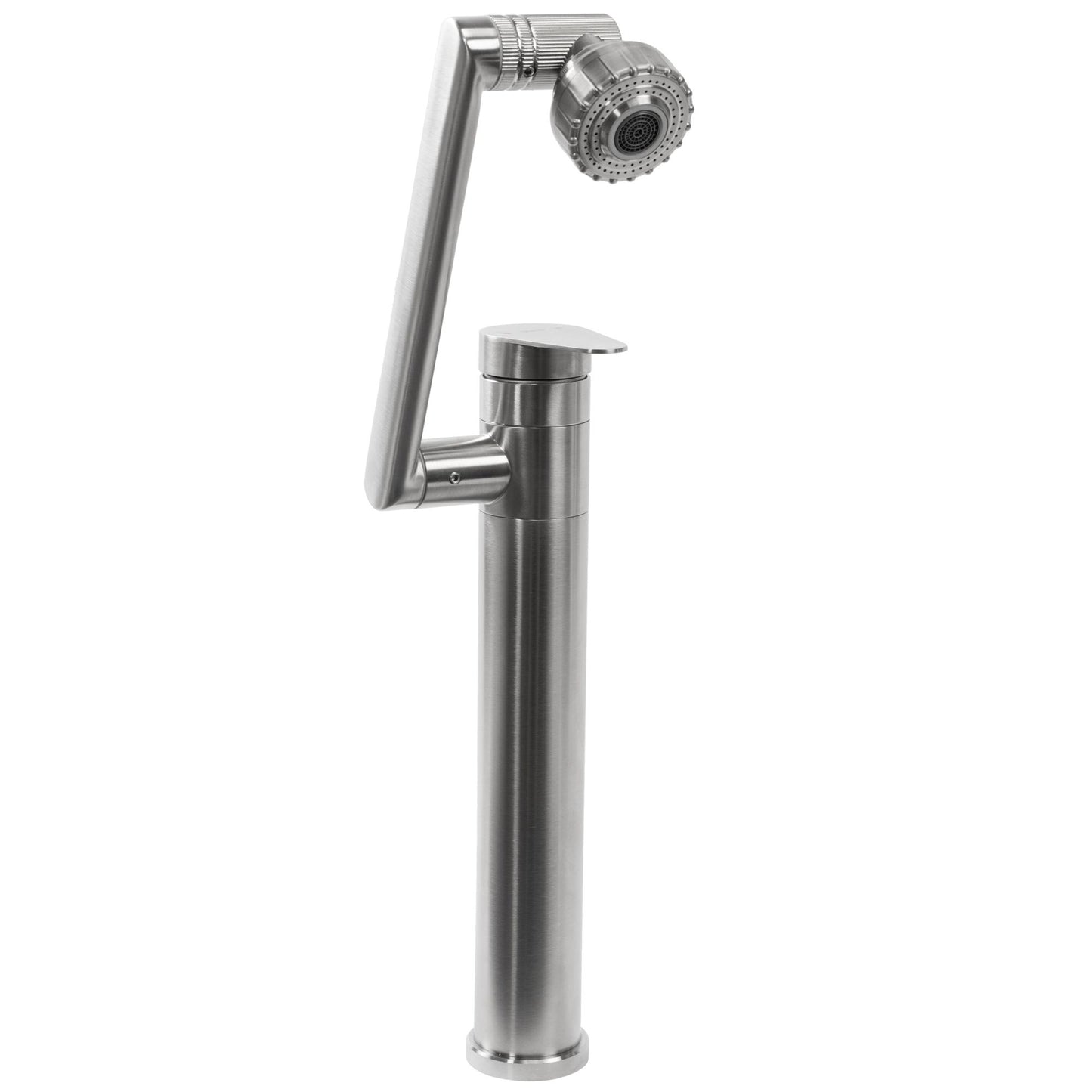 Baterie pentru baie Rea PACO Nickel Brush INOX High  8