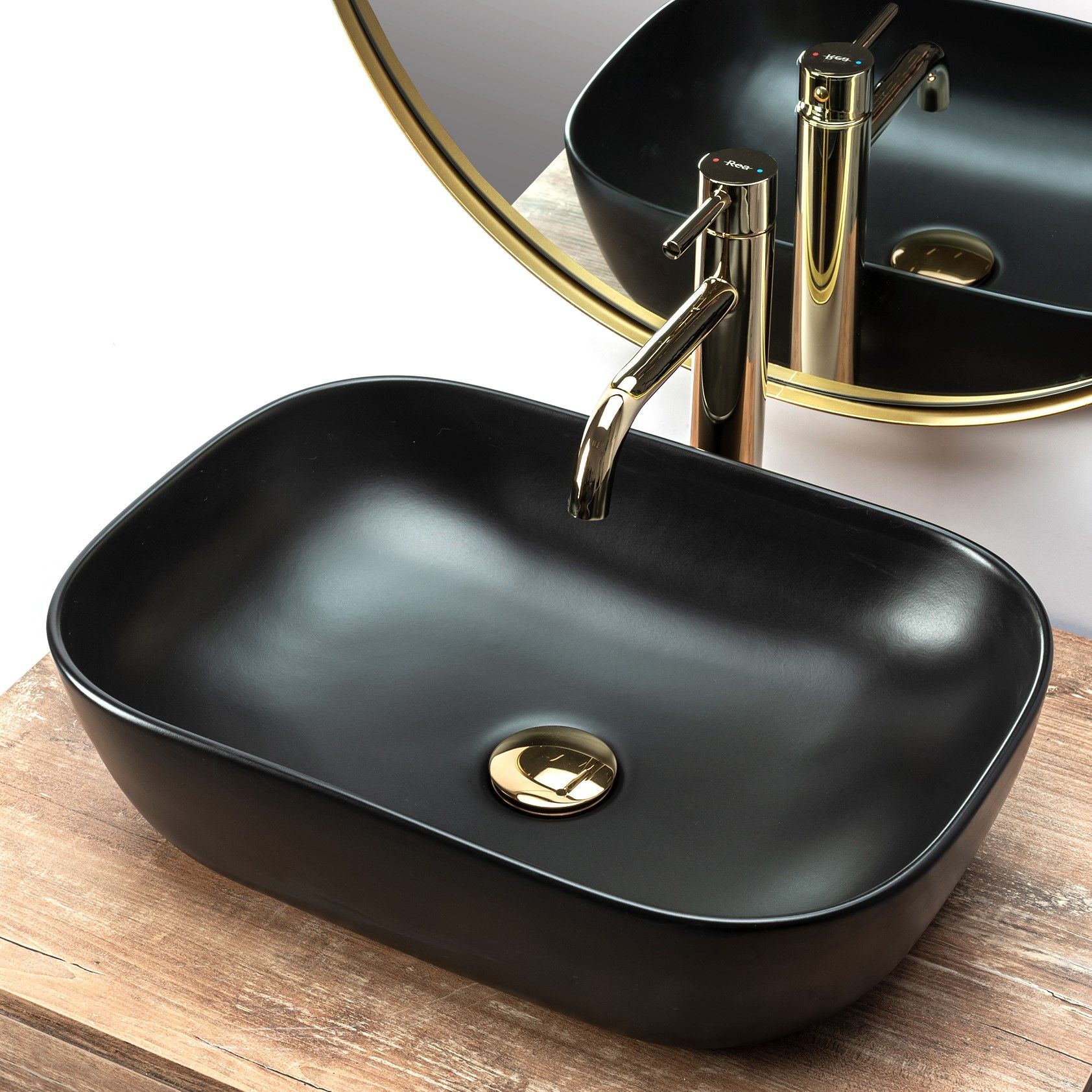 Lavoar pentru blat Rea Belinda Black Mat 3