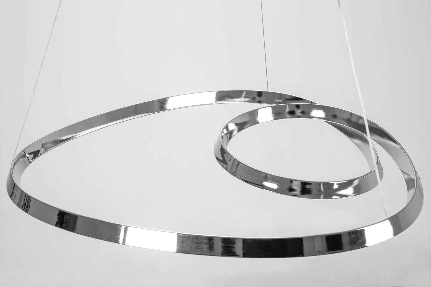 Lampă Suspendată De Tavan Led Modern + Telecomandă App7798-cp Chrome  3