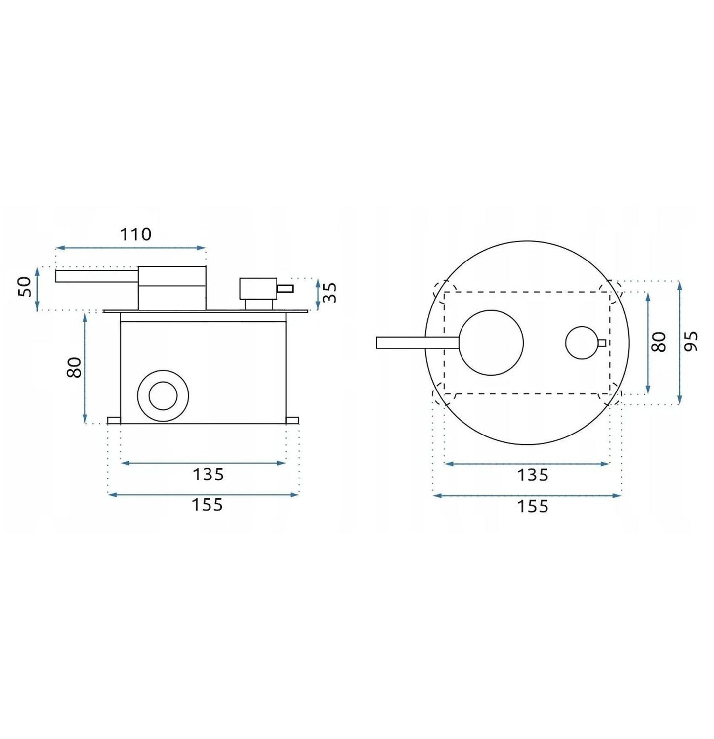 Set De Dus Incastrat Rea Foss Clif Brush Copper + Box  6